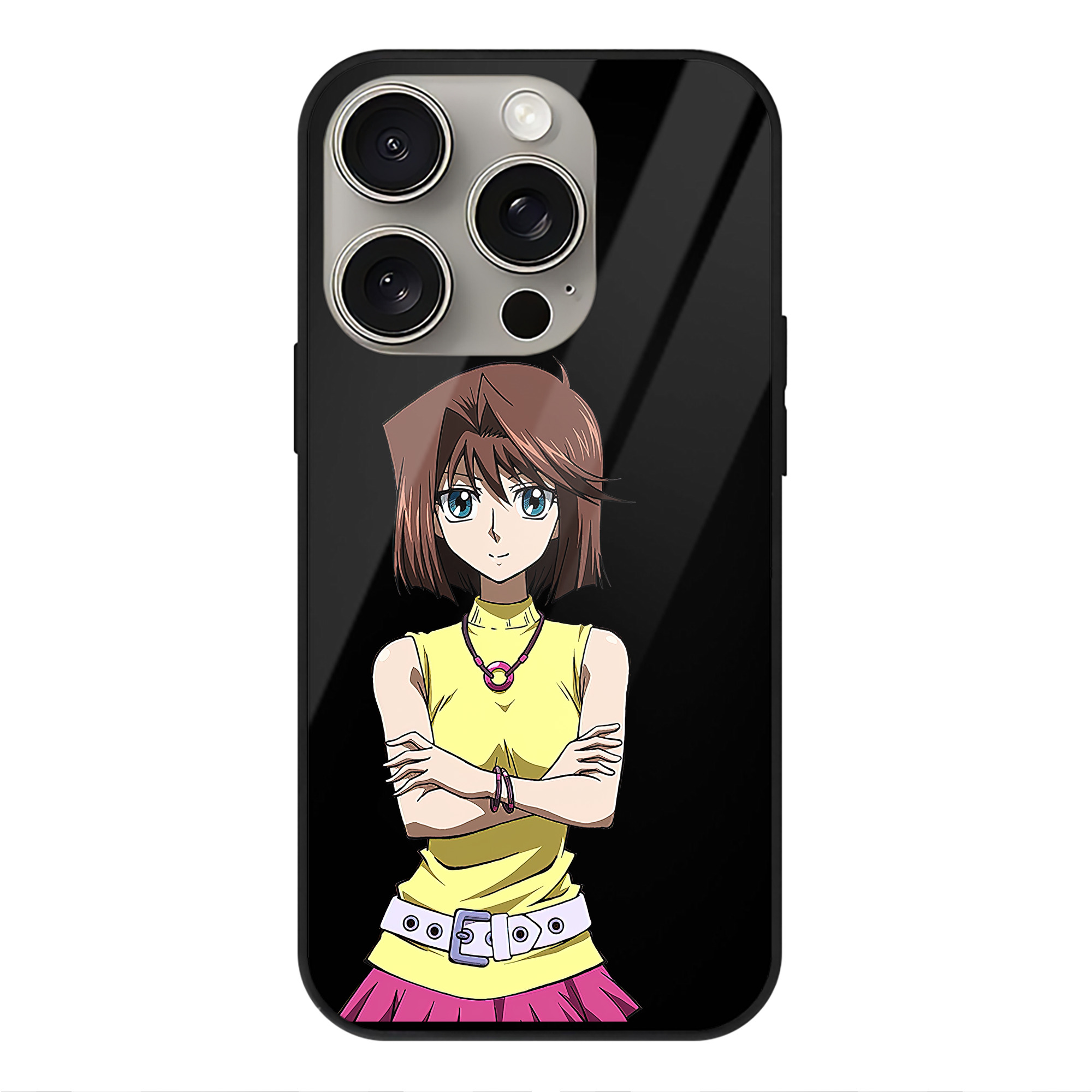 遊☆戯☆王 Yu-Gi-Oh! 【iPhone15Pro対応】スマホケース 耐衝撃＆黄変防止 背面ガラス