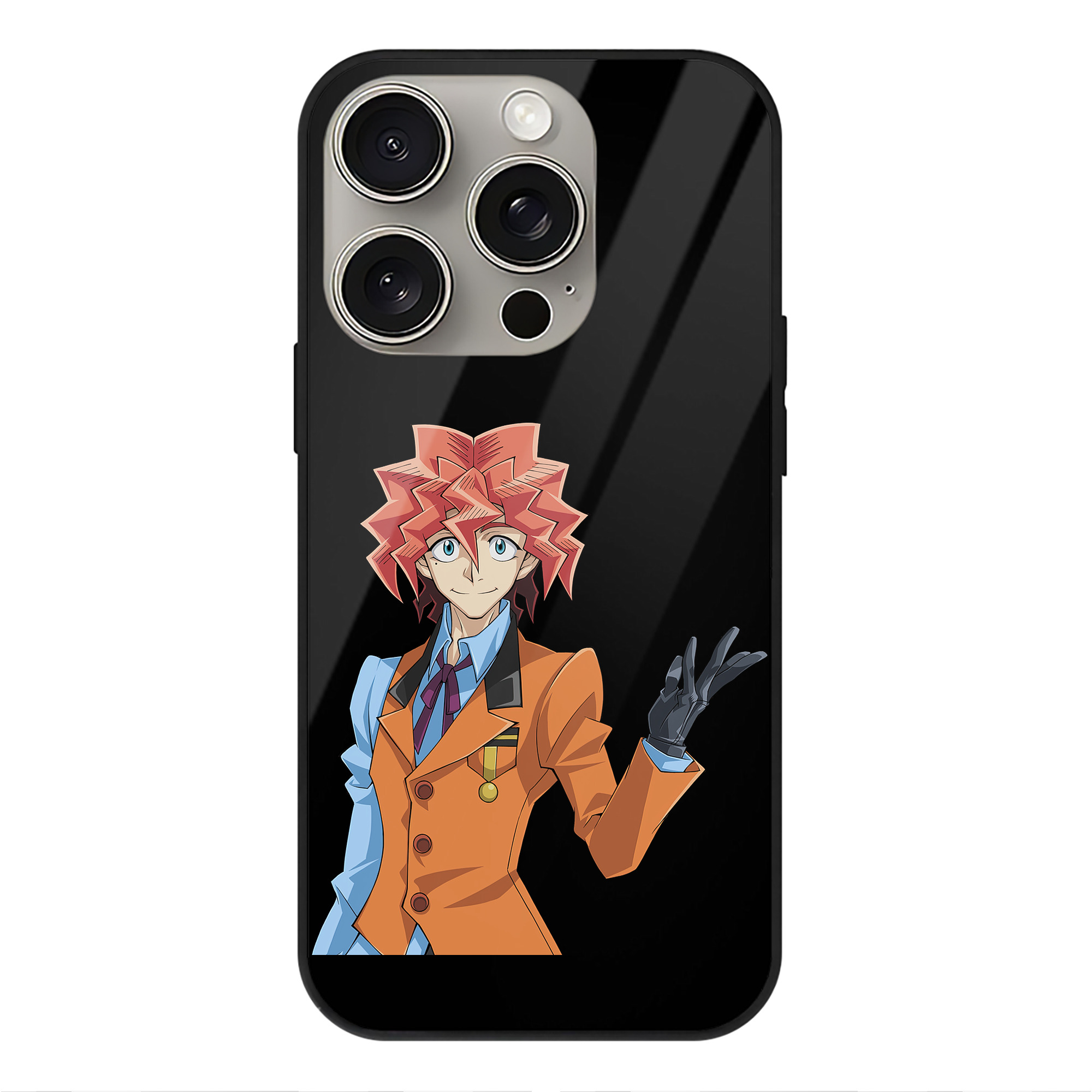 （画像用） 遊☆戯☆王 Yu-Gi-Oh! 【iPhone15Pro対応】スマホケース 耐衝撃＆黄変防止 背面ガラス