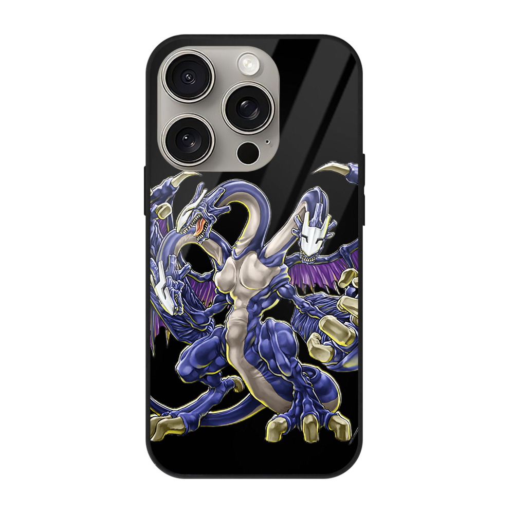 遊☆戯☆王 Yu-Gi-Oh! 【iPhone15Pro対応】スマホケース 耐衝撃＆黄変防止 背面ガラス