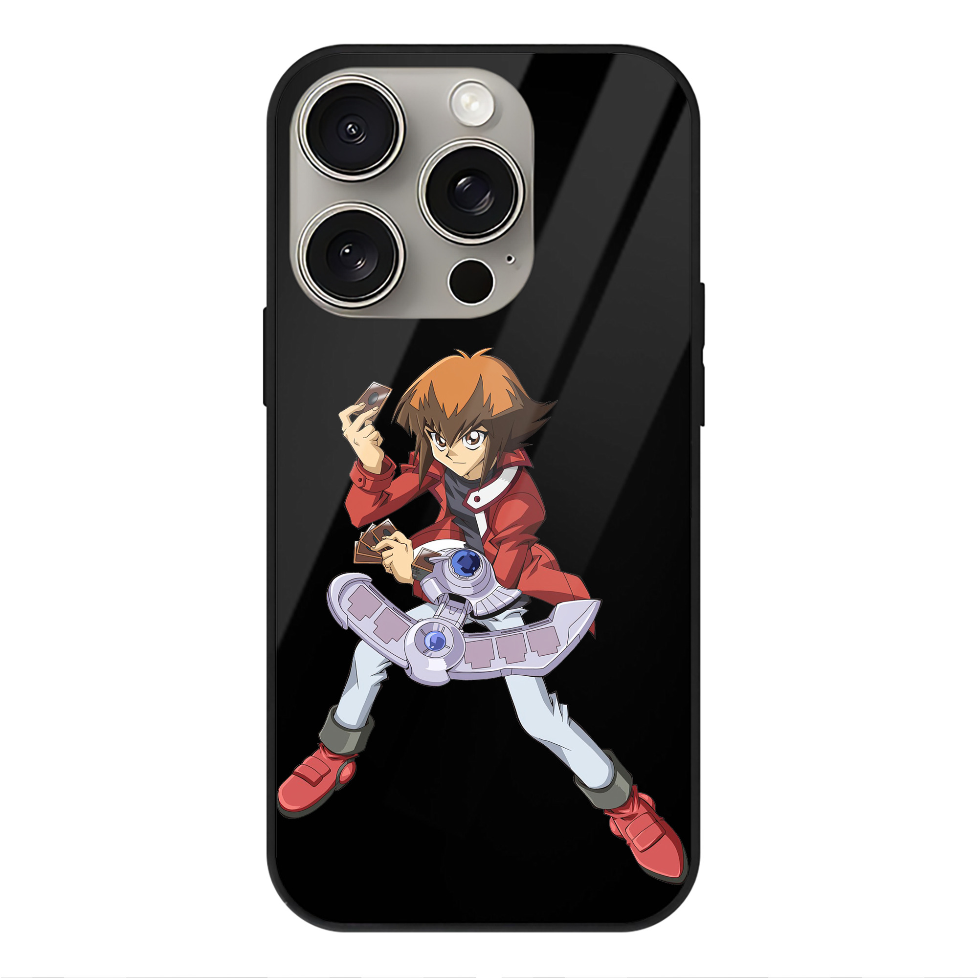 遊☆戯☆王 Yu-Gi-Oh! 【iPhone15Pro対応】スマホケース 耐衝撃＆黄変防止 背面ガラス