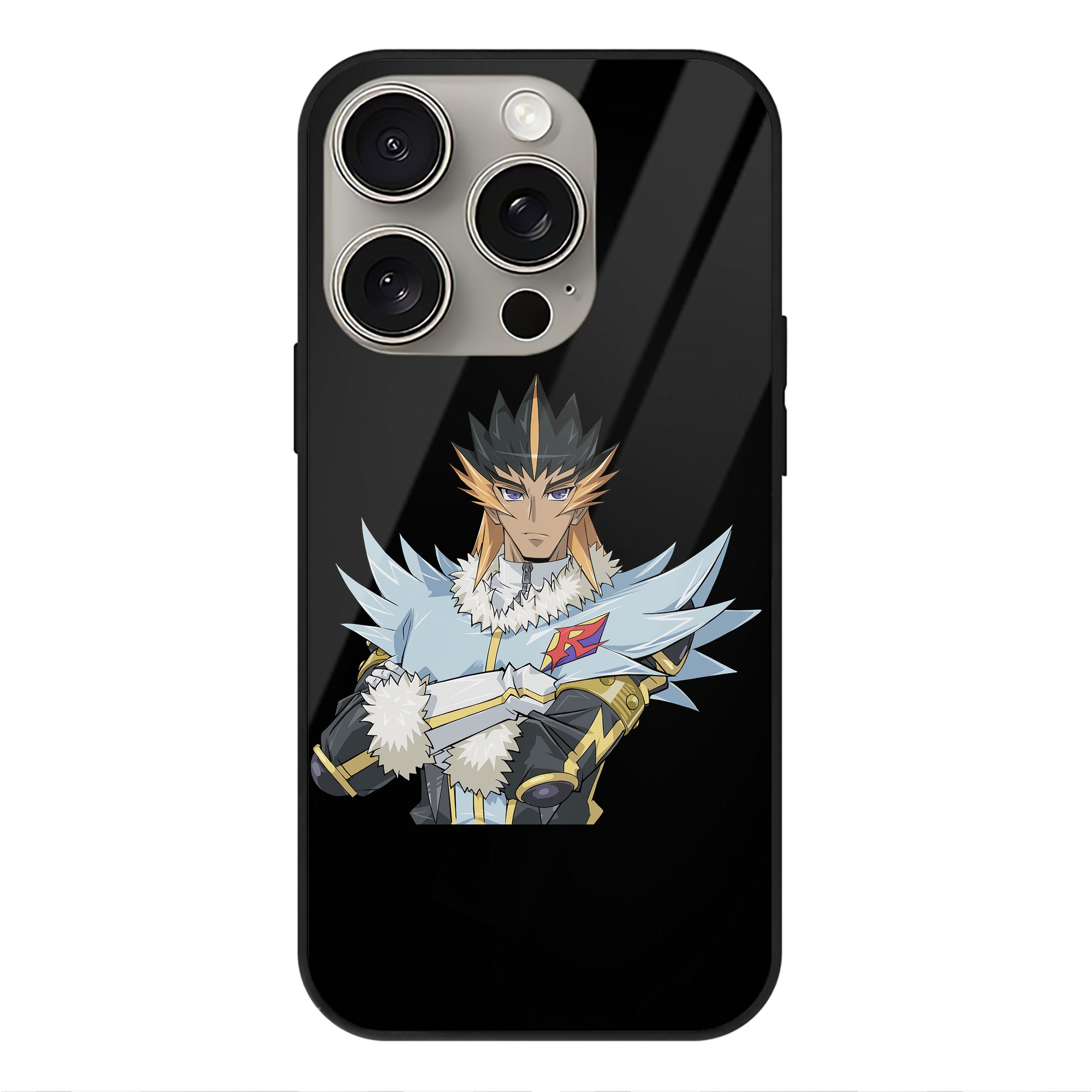 （画像用） 遊☆戯☆王 Yu-Gi-Oh! 【iPhone15Pro対応】スマホケース 耐衝撃＆黄変防止 背面ガラス