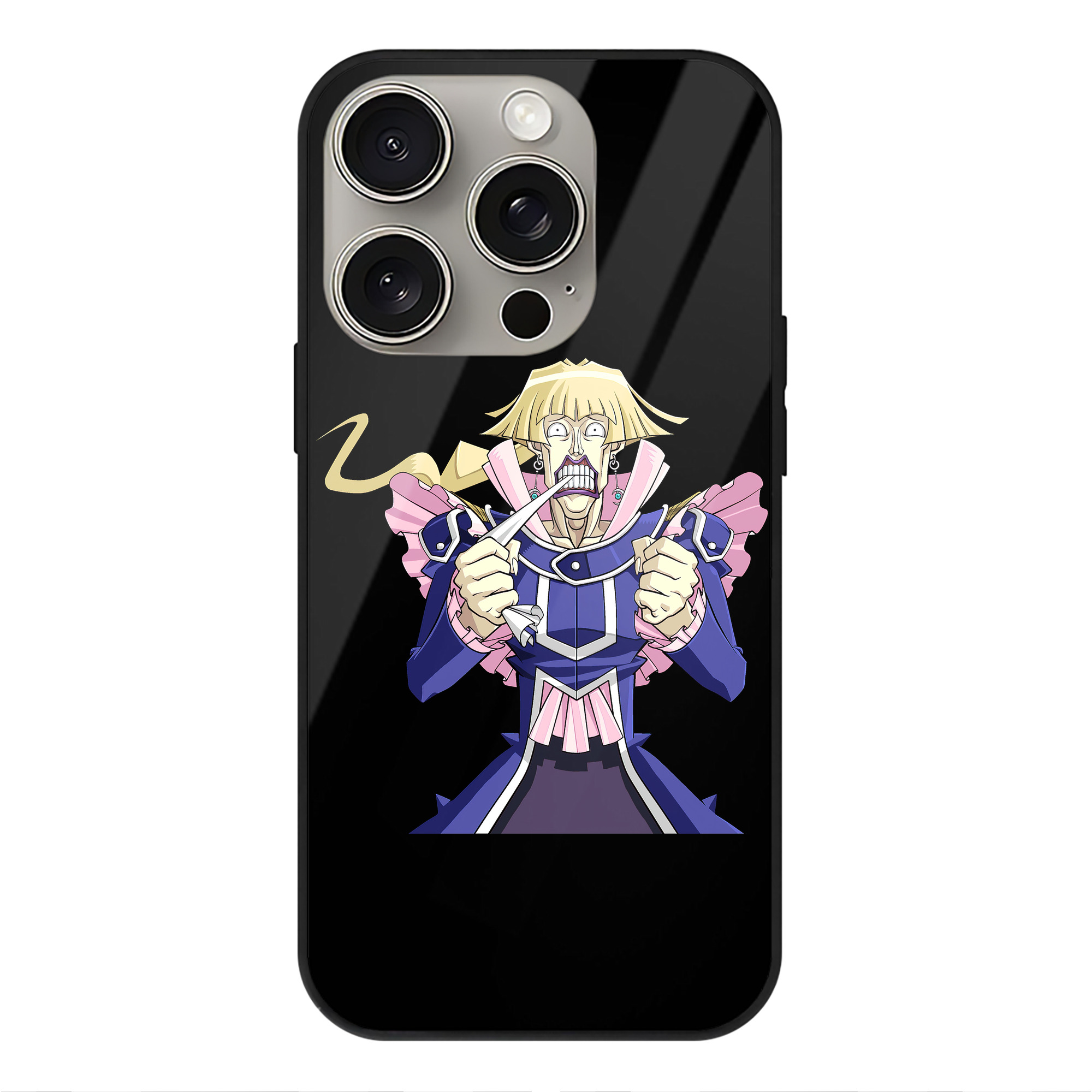遊☆戯☆王 Yu-Gi-Oh! 【iPhone15Pro対応】スマホケース 耐衝撃＆黄変防止 背面ガラス