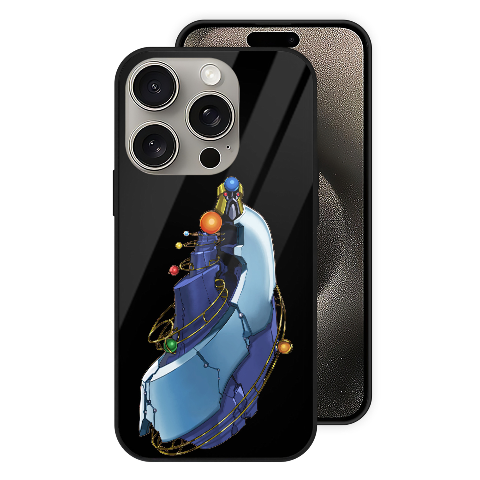 （画像用） 遊☆戯☆王 Yu-Gi-Oh! 【iPhone15Pro対応】スマホケース 耐衝撃＆黄変防止 背面ガラス