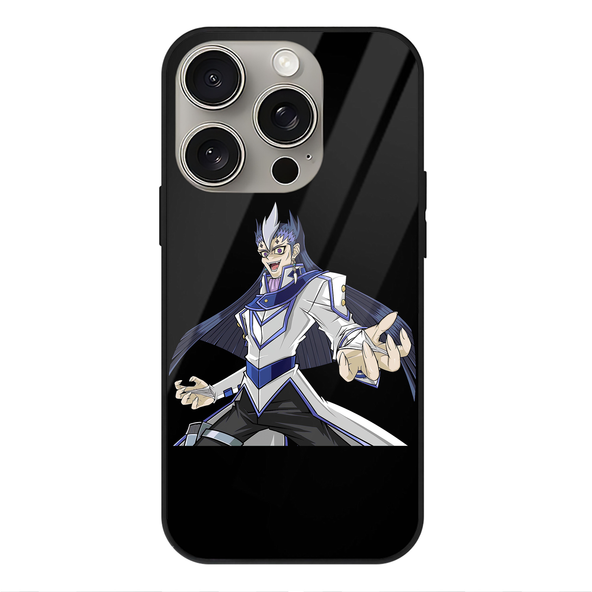 （画像用） 遊☆戯☆王 Yu-Gi-Oh! 【iPhone15Pro対応】スマホケース 耐衝撃＆黄変防止 背面ガラス