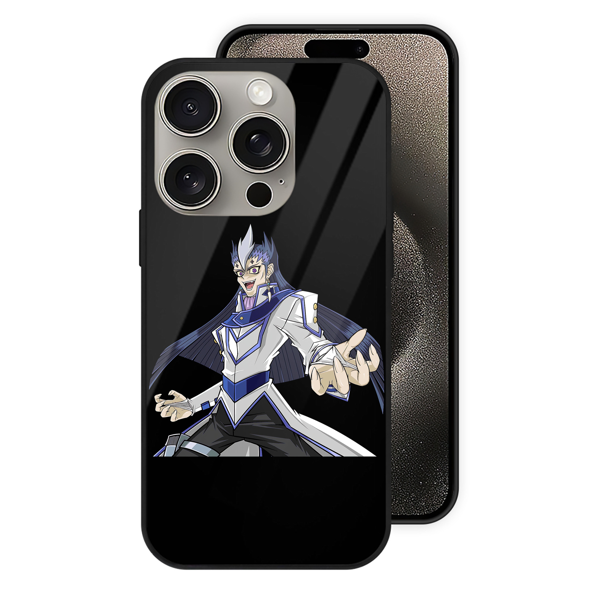 （画像用） 遊☆戯☆王 Yu-Gi-Oh! 【iPhone15Pro対応】スマホケース 耐衝撃＆黄変防止 背面ガラス