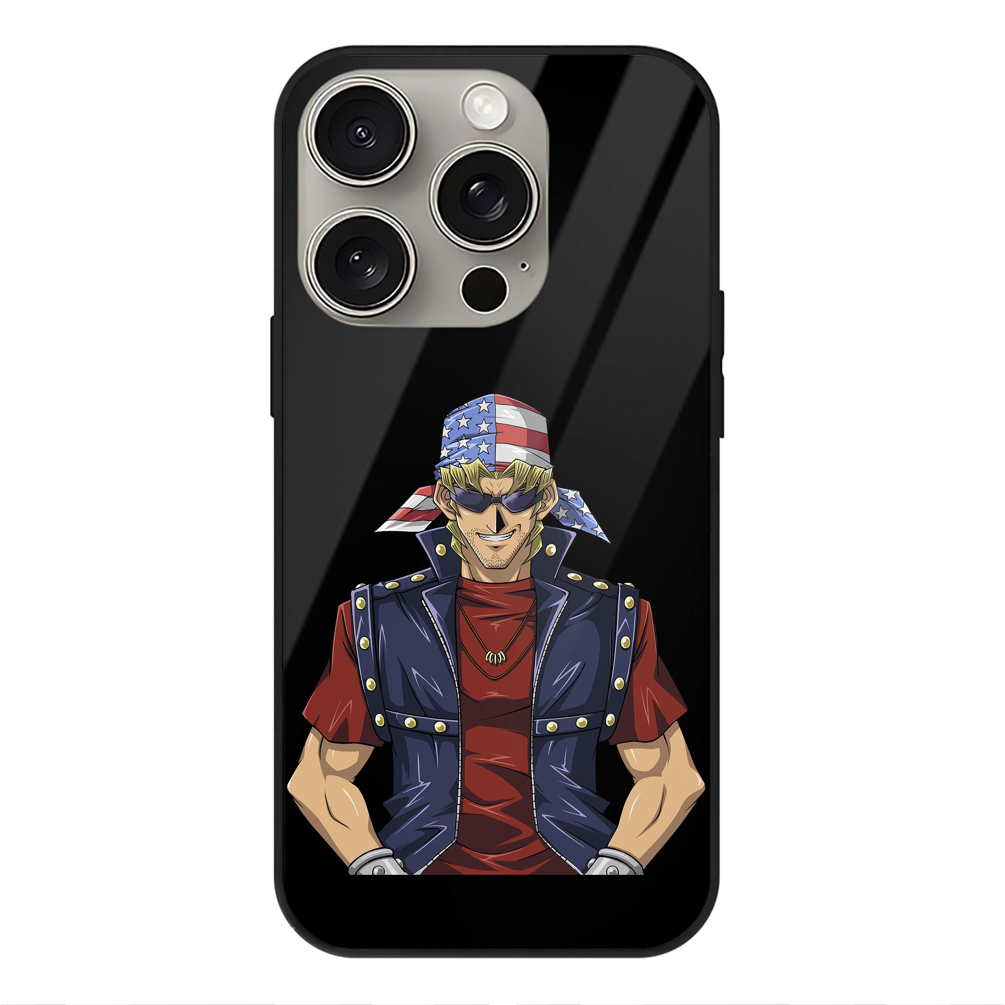 遊☆戯☆王 Yu-Gi-Oh! 【iPhone15Pro対応】スマホケース 耐衝撃＆黄変防止 背面ガラス