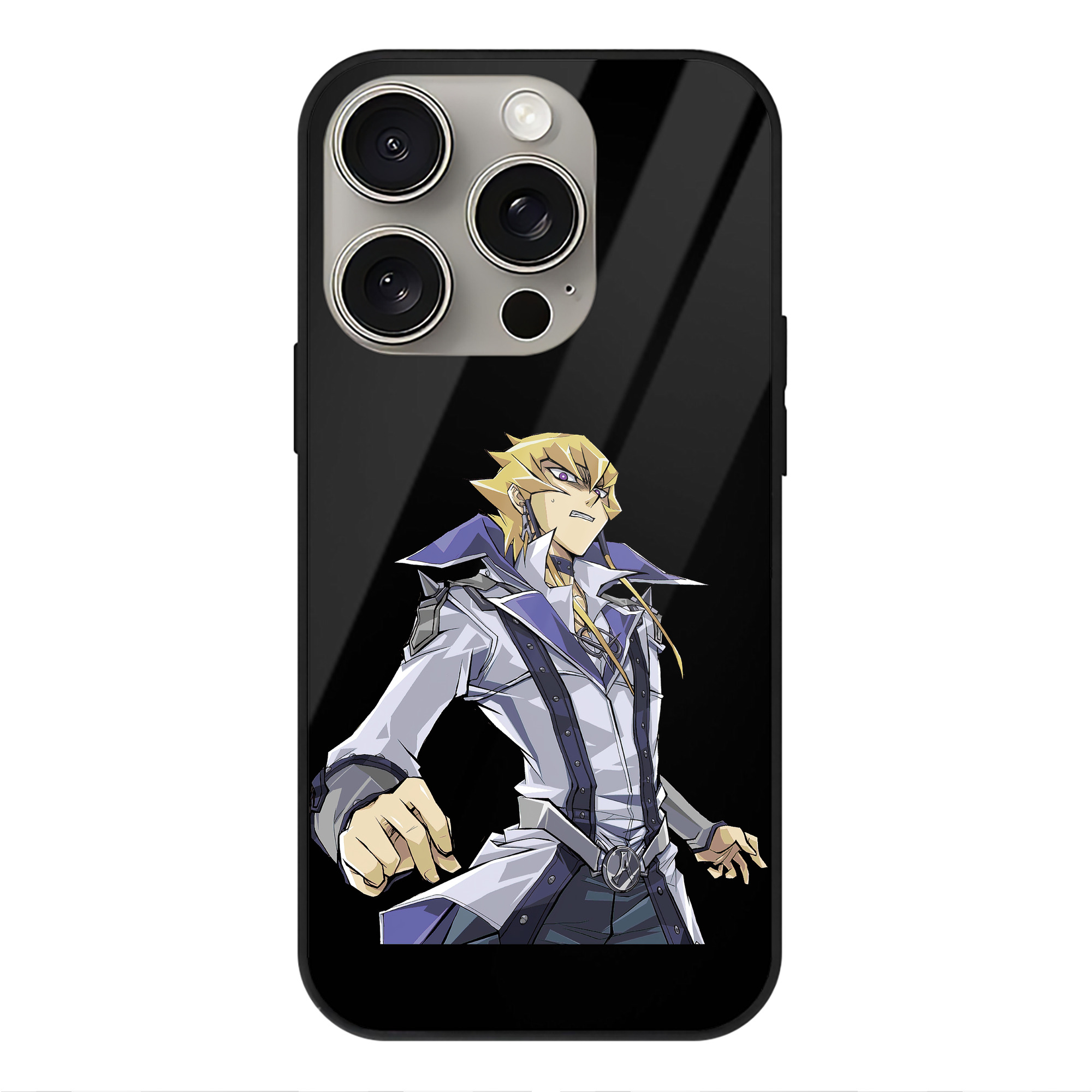 遊☆戯☆王 Yu-Gi-Oh! 【iPhone15Pro対応】スマホケース 耐衝撃＆黄変防止 背面ガラス