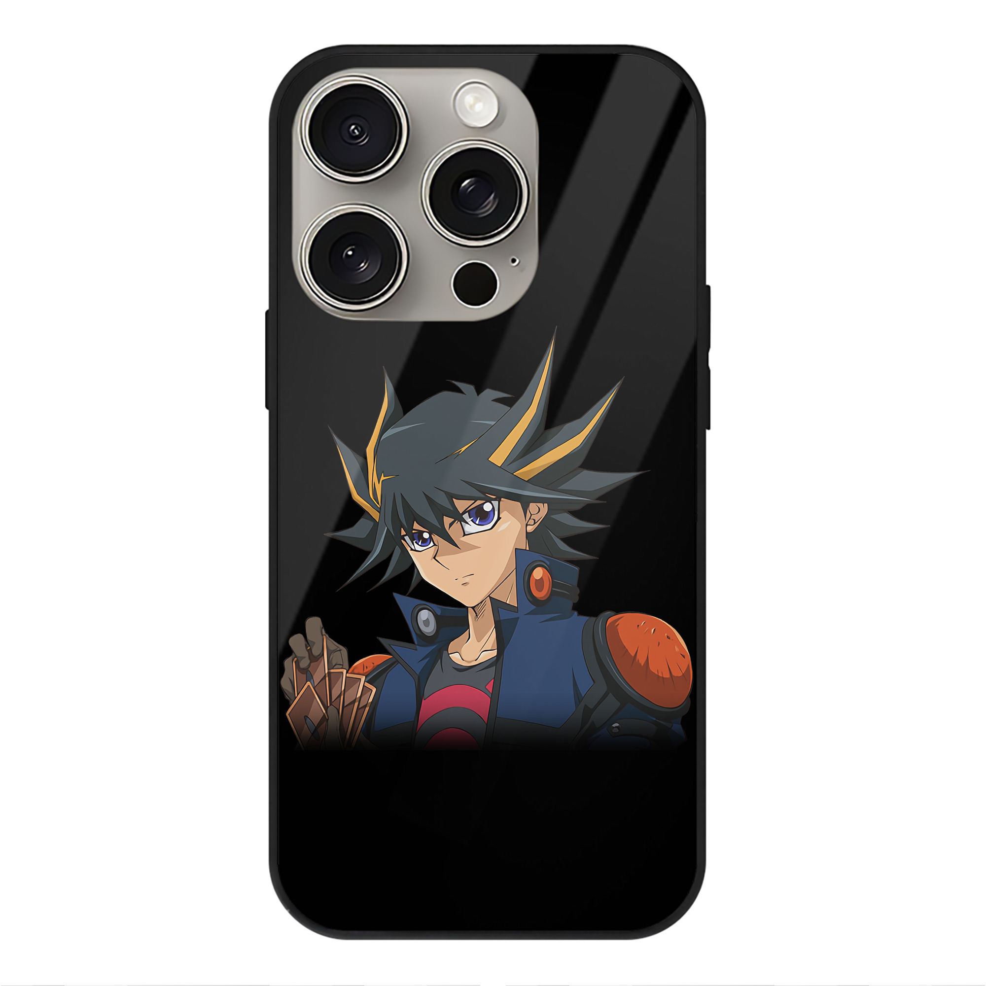 遊☆戯☆王 Yu-Gi-Oh! 【iPhone15Pro対応】スマホケース 耐衝撃＆黄変防止 背面ガラス