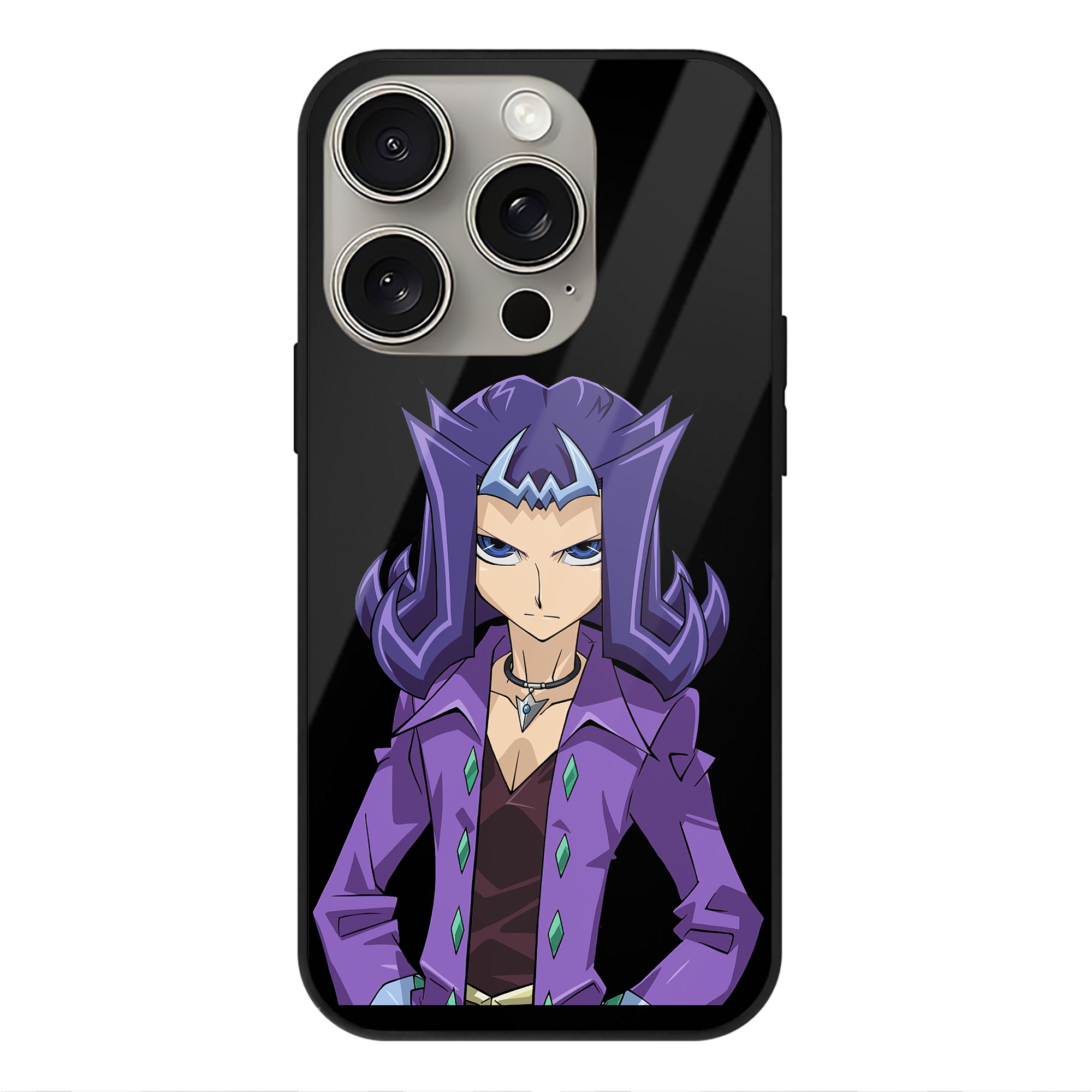 遊☆戯☆王 Yu-Gi-Oh! 【iPhone15Pro対応】スマホケース 耐衝撃＆黄変防止 背面ガラス