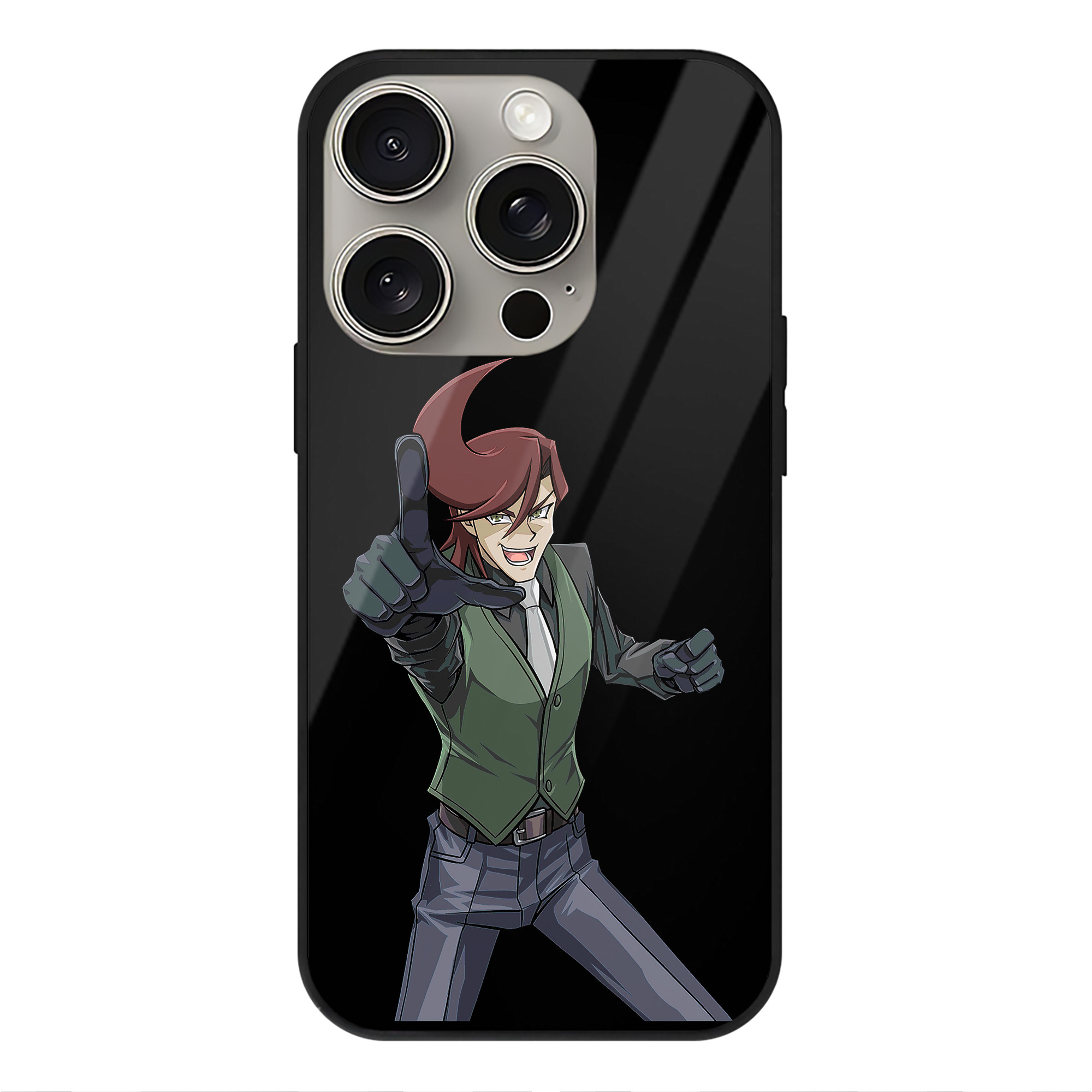 遊☆戯☆王 Yu-Gi-Oh! 【iPhone15Pro対応】スマホケース 耐衝撃＆黄変防止 背面ガラス