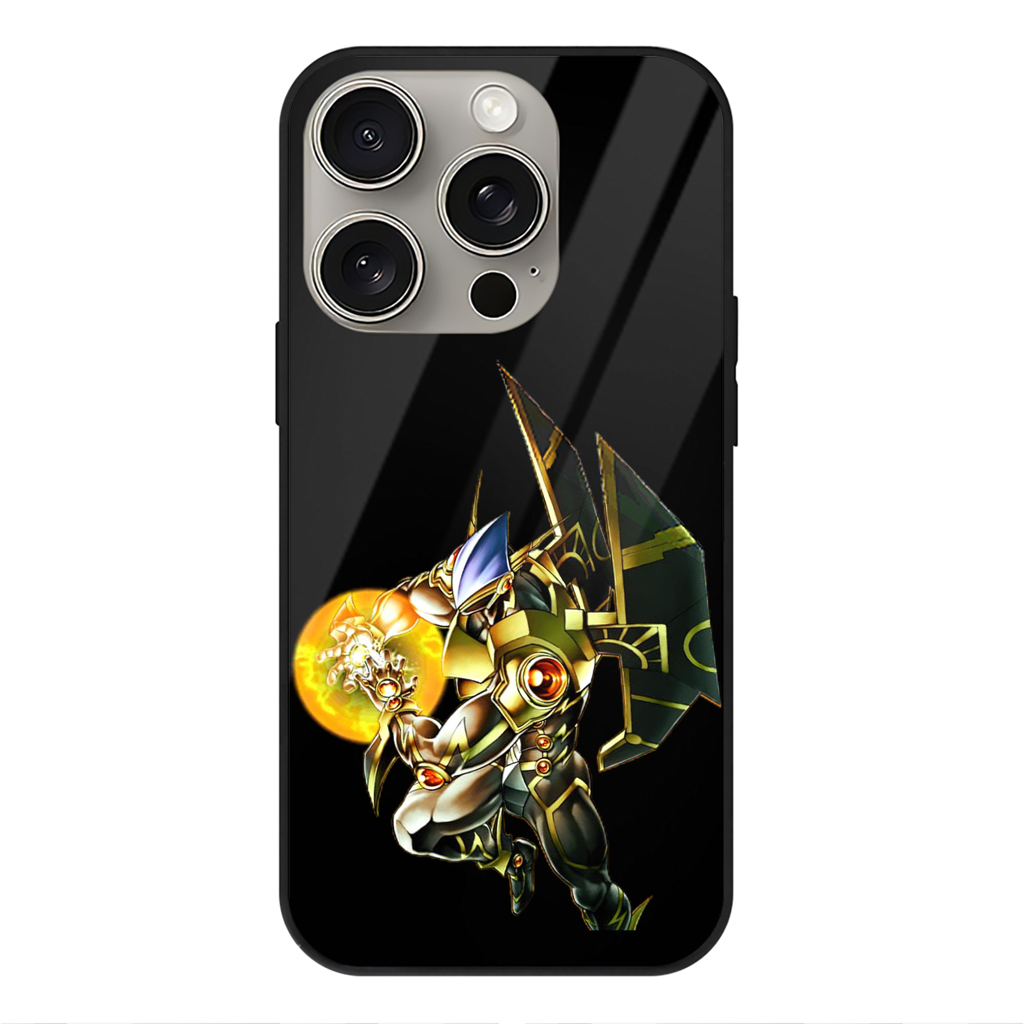 遊☆戯☆王 Yu-Gi-Oh! 【iPhone15Pro対応】スマホケース 耐衝撃＆黄変防止 背面ガラス