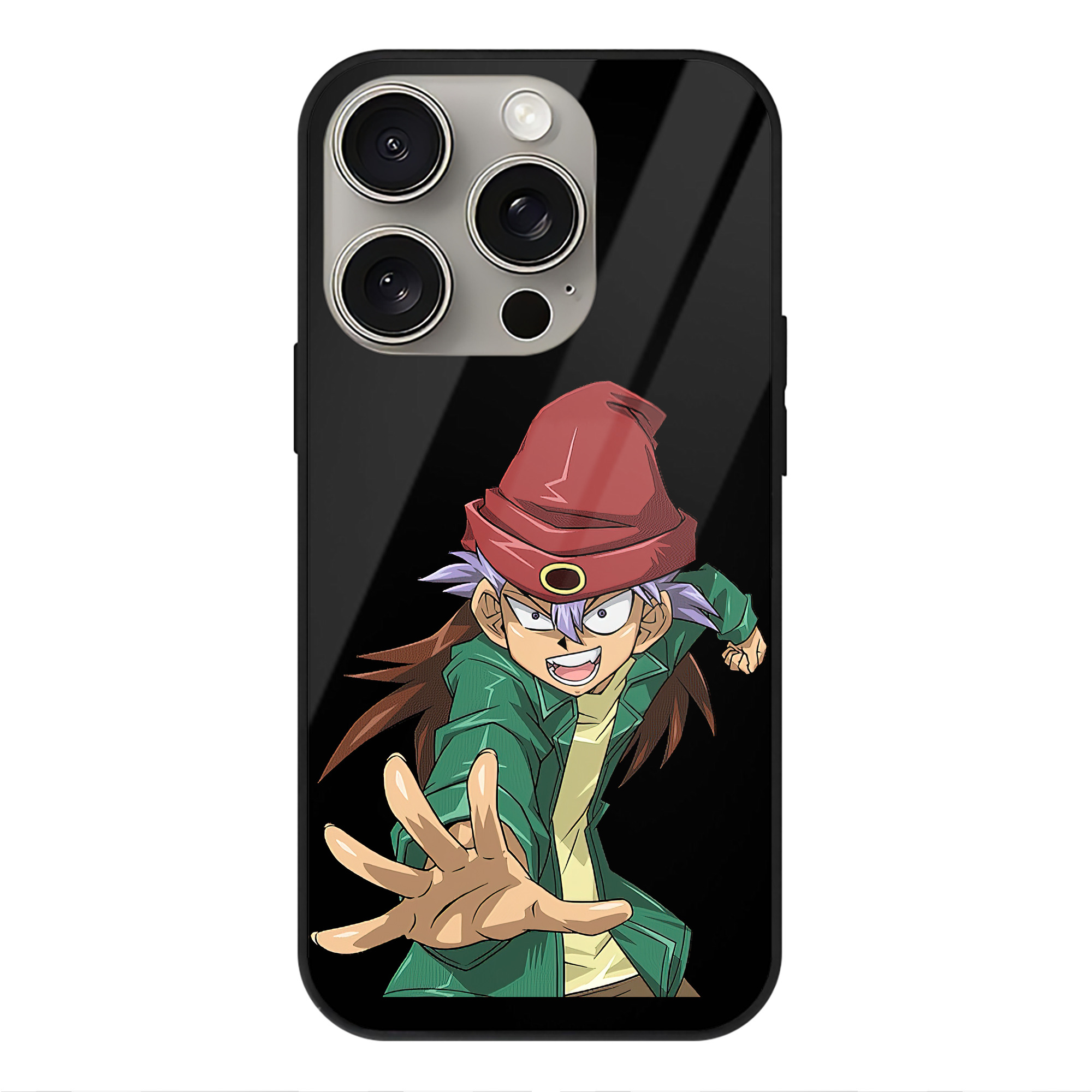 （画像用） 遊☆戯☆王 Yu-Gi-Oh! 【iPhone15Pro対応】スマホケース 耐衝撃＆黄変防止 背面ガラス