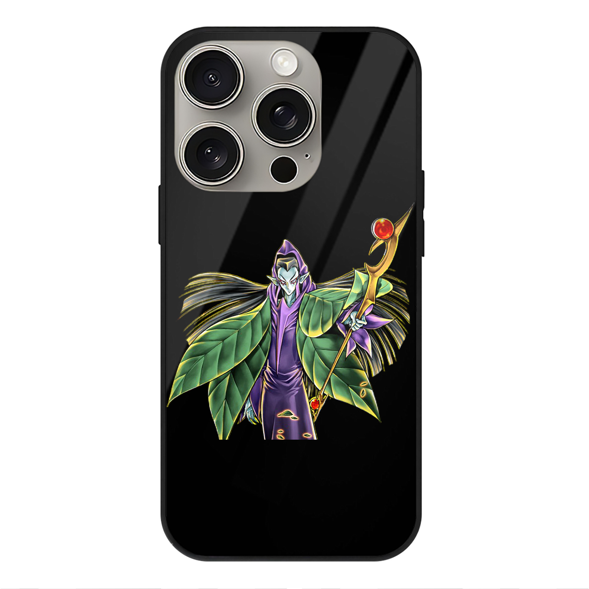 （画像用） 遊☆戯☆王 Yu-Gi-Oh! 【iPhone15Pro対応】スマホケース 耐衝撃＆黄変防止 背面ガラス