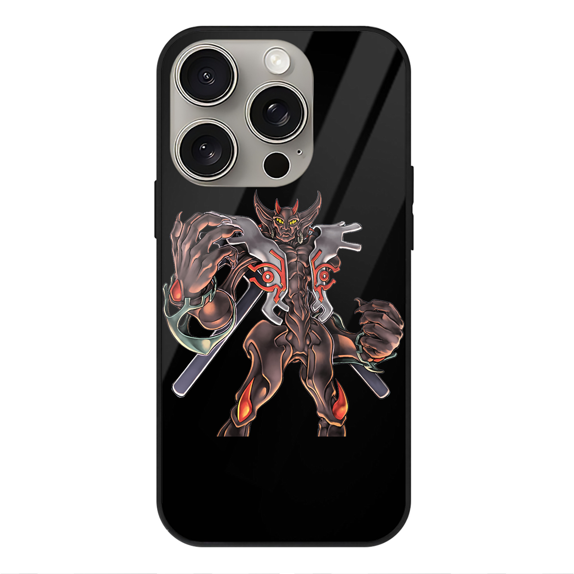 （画像用） 遊☆戯☆王 Yu-Gi-Oh! 【iPhone15Pro対応】スマホケース 耐衝撃＆黄変防止 背面ガラス