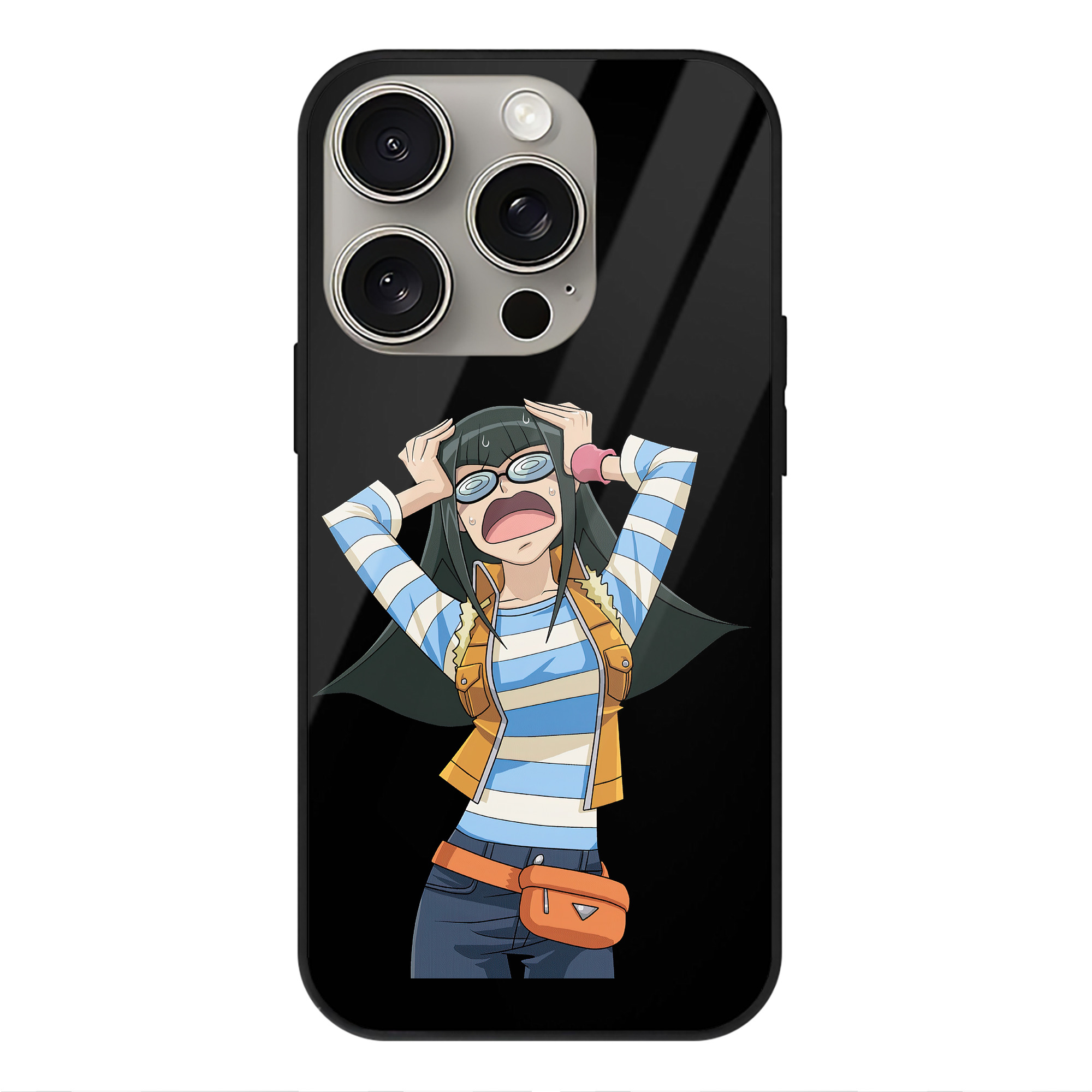 遊☆戯☆王 Yu-Gi-Oh! 【iPhone15Pro対応】スマホケース 耐衝撃＆黄変防止 背面ガラス