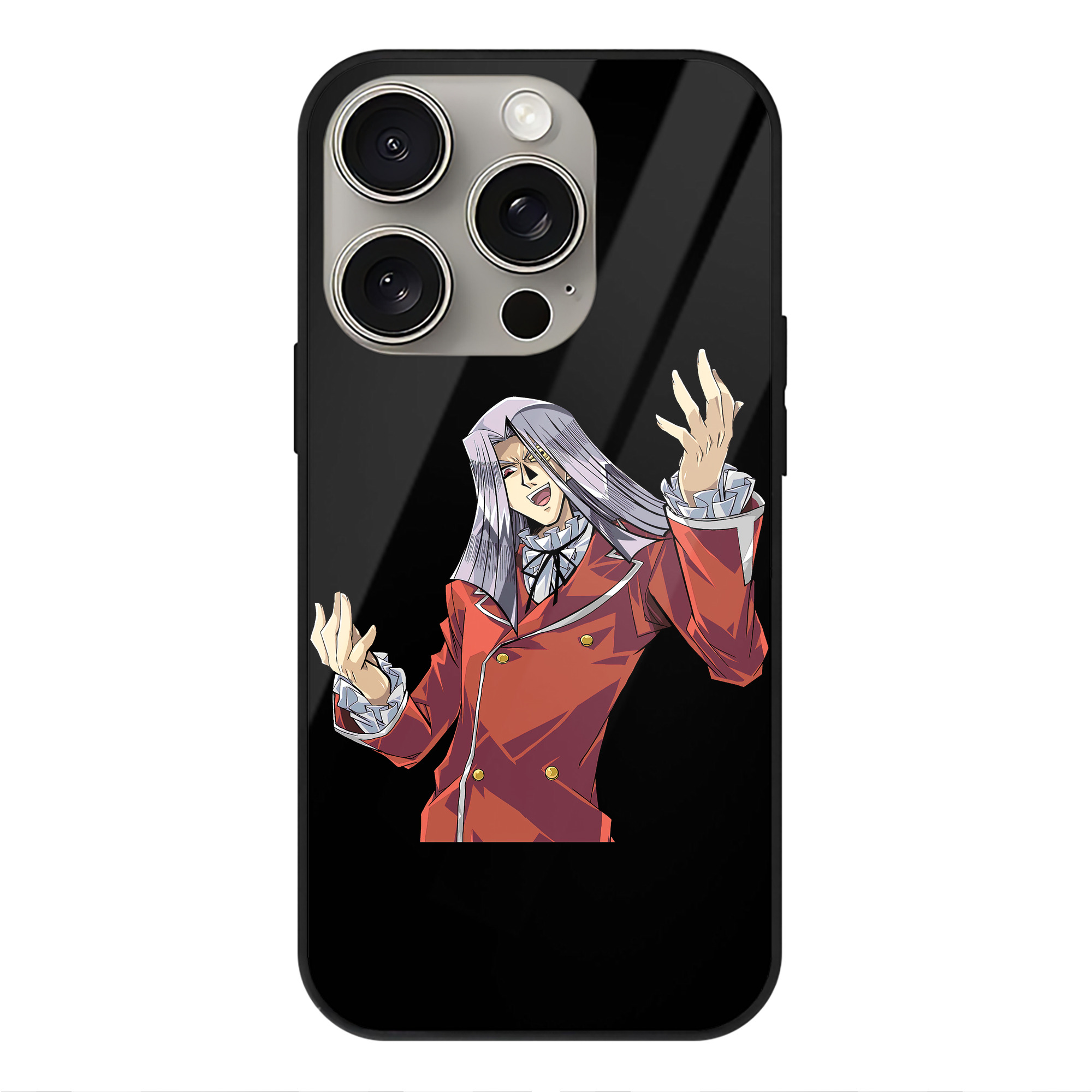 遊☆戯☆王 Yu-Gi-Oh! 【iPhone15Pro対応】スマホケース 耐衝撃＆黄変防止 背面ガラス