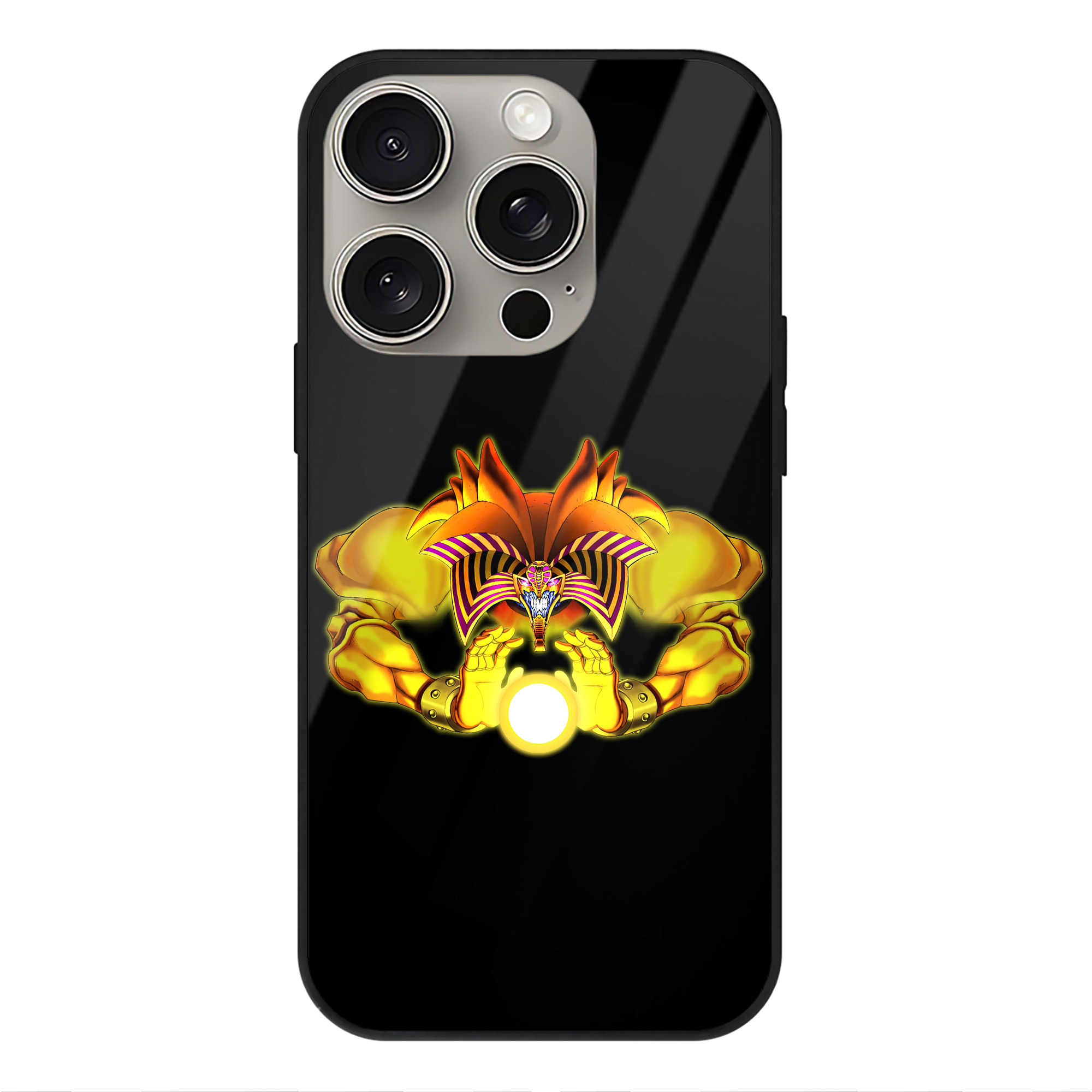 （画像用） 遊☆戯☆王 Yu-Gi-Oh! 【iPhone15Pro対応】スマホケース 耐衝撃＆黄変防止 背面ガラス