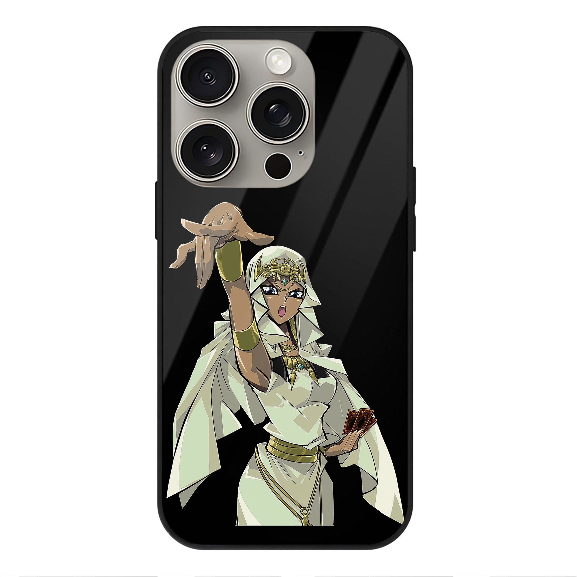 遊☆戯☆王 Yu-Gi-Oh! 【iPhone15Pro対応】スマホケース 耐衝撃＆黄変防止 背面ガラス