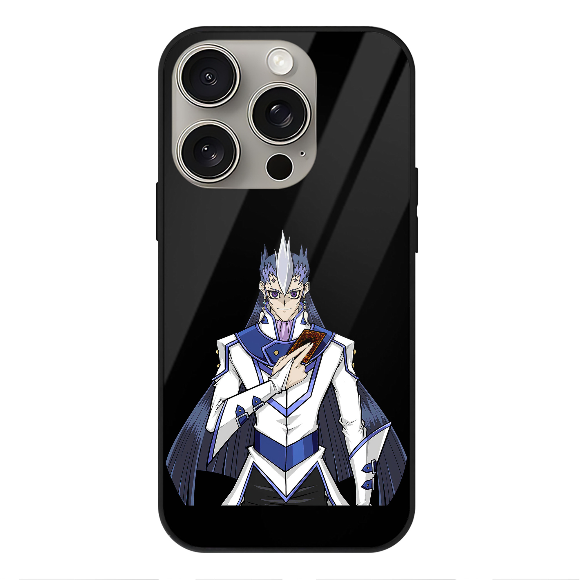 遊☆戯☆王 Yu-Gi-Oh! 【iPhone15Pro対応】スマホケース 耐衝撃＆黄変防止 背面ガラス