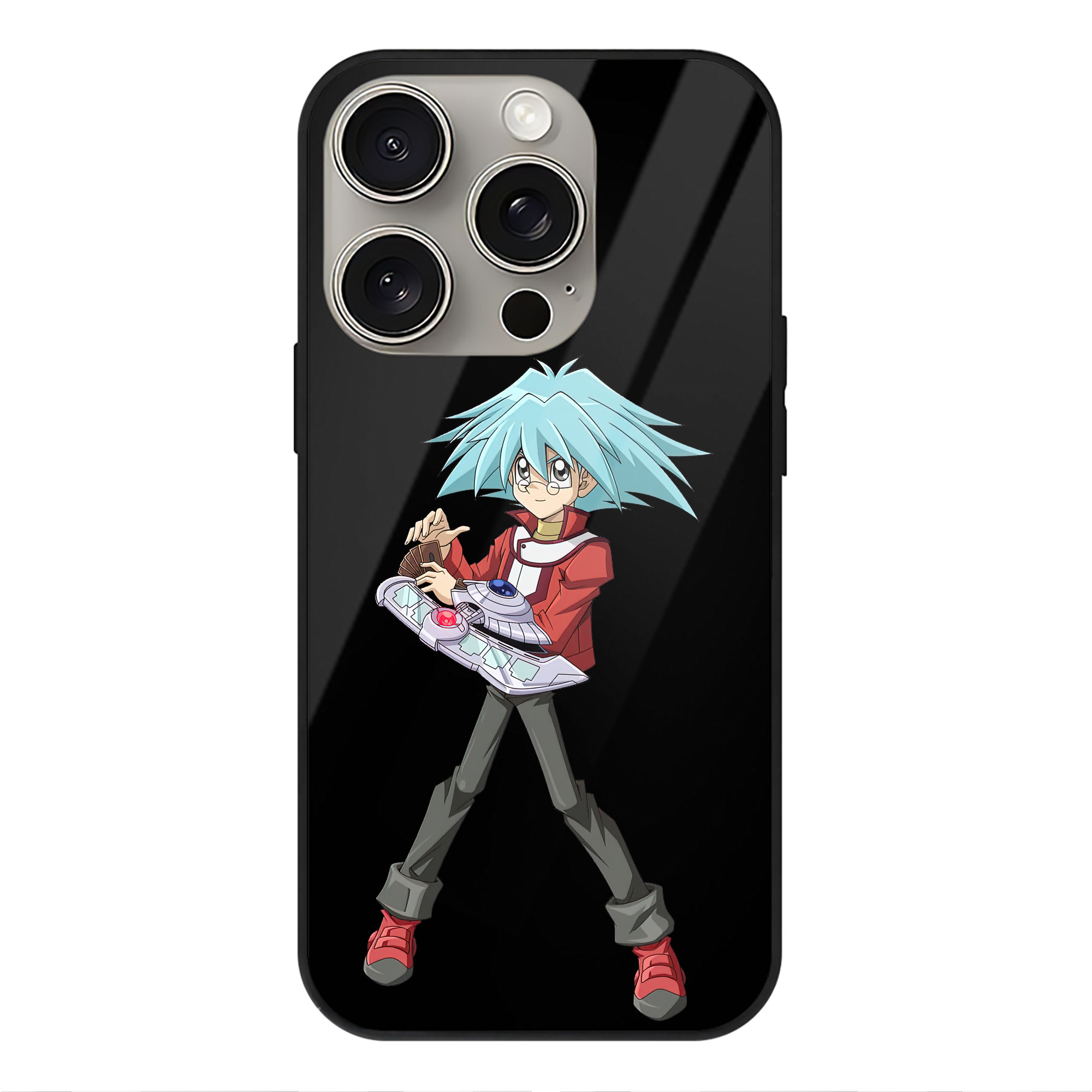 遊☆戯☆王 Yu-Gi-Oh! 【iPhone15Pro対応】スマホケース 耐衝撃＆黄変防止 背面ガラス