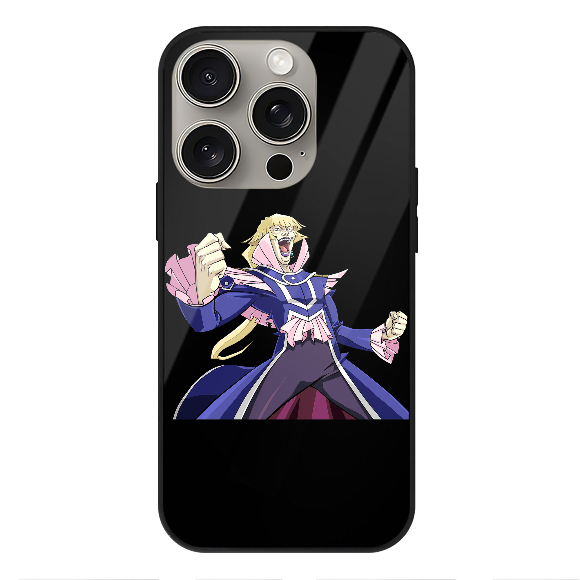 遊☆戯☆王 Yu-Gi-Oh! 【iPhone15Pro対応】スマホケース 耐衝撃＆黄変防止 背面ガラス