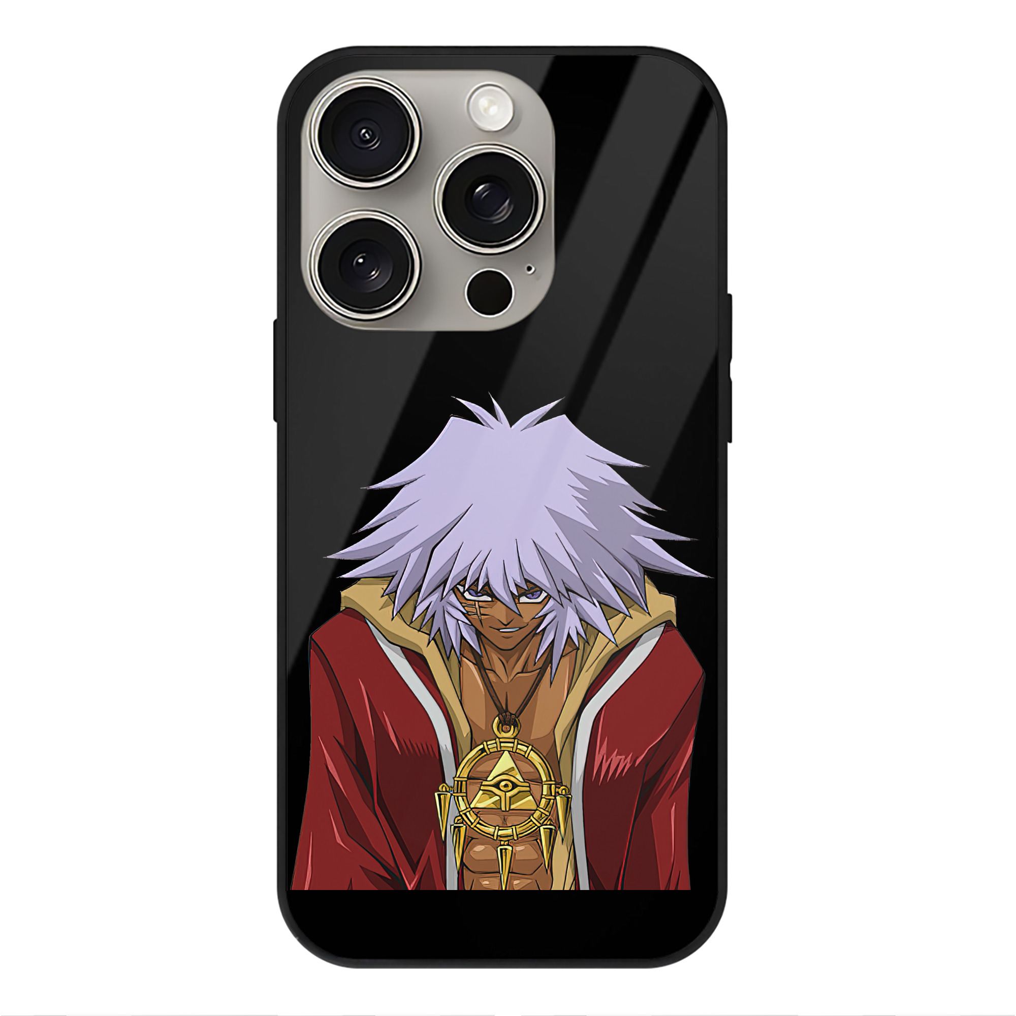 （画像用） 遊☆戯☆王 Yu-Gi-Oh! 【iPhone15Pro対応】スマホケース 耐衝撃＆黄変防止 背面ガラス