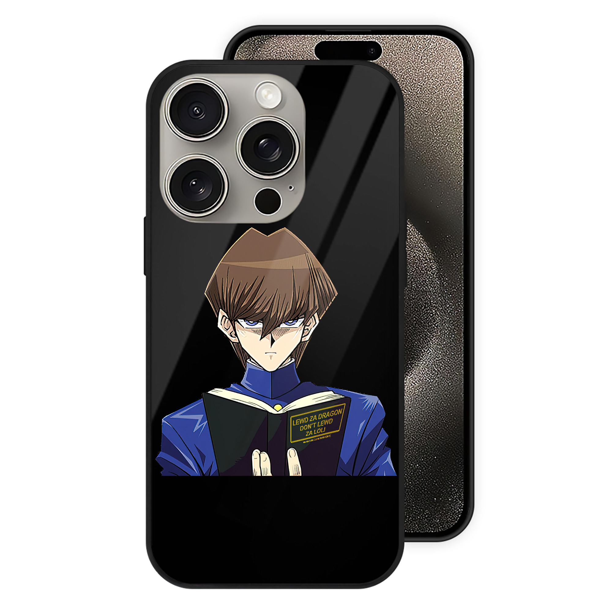 遊☆戯☆王 Yu-Gi-Oh! 【iPhone15Pro対応】スマホケース 耐衝撃＆黄変防止 背面ガラス