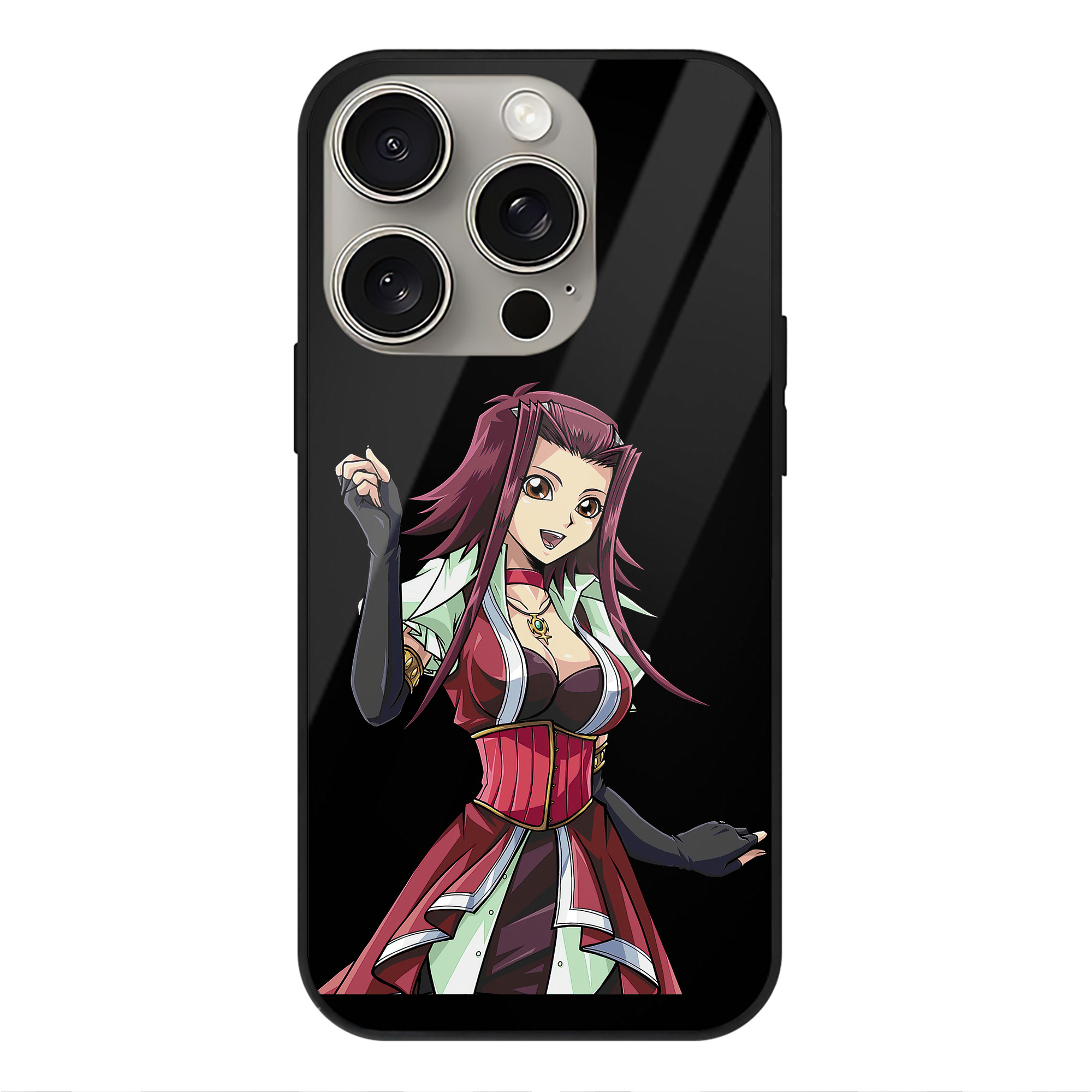 遊☆戯☆王 Yu-Gi-Oh! 【iPhone15Pro対応】スマホケース 耐衝撃＆黄変防止 背面ガラス