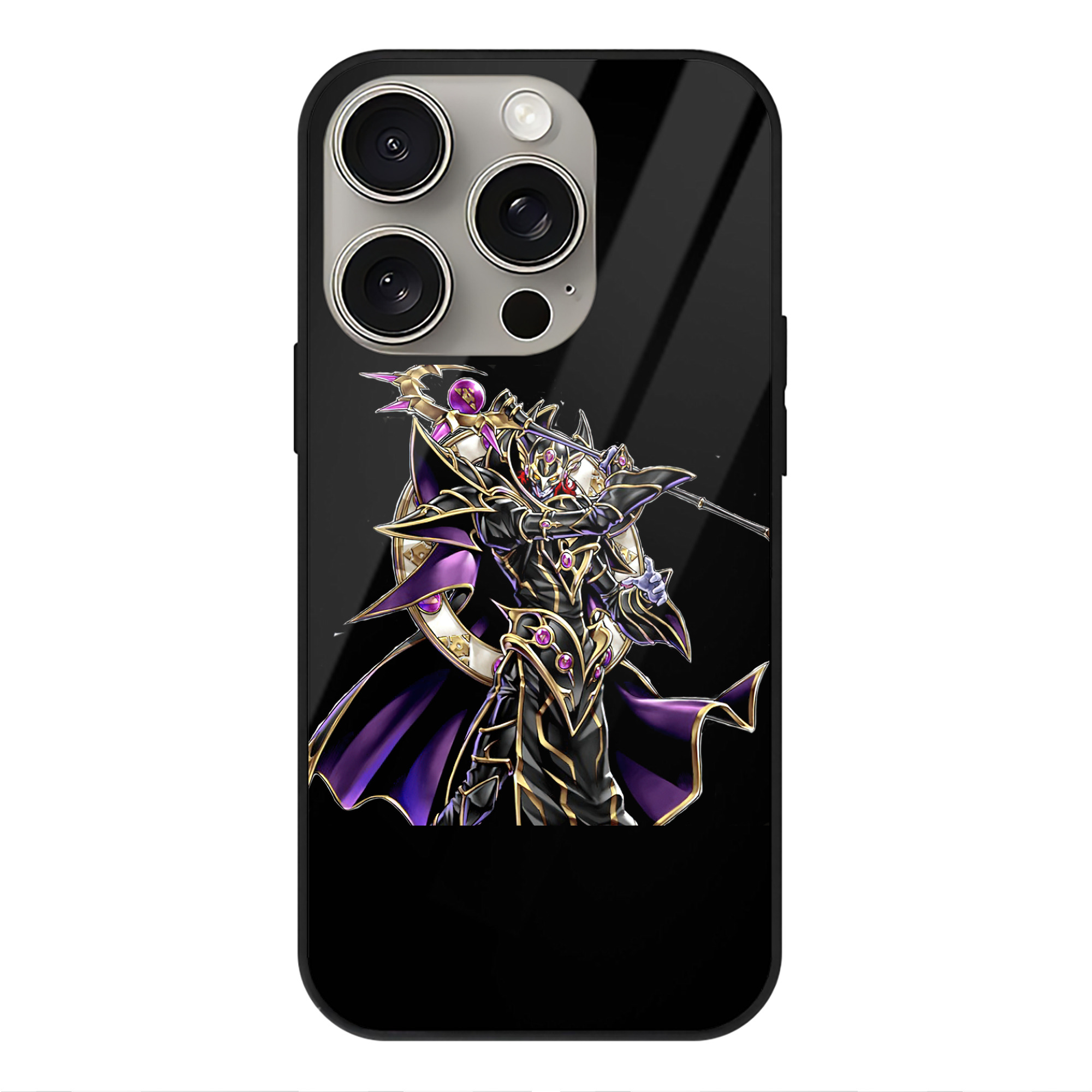 遊☆戯☆王 Yu-Gi-Oh! 【iPhone15Pro対応】スマホケース 耐衝撃＆黄変防止 背面ガラス