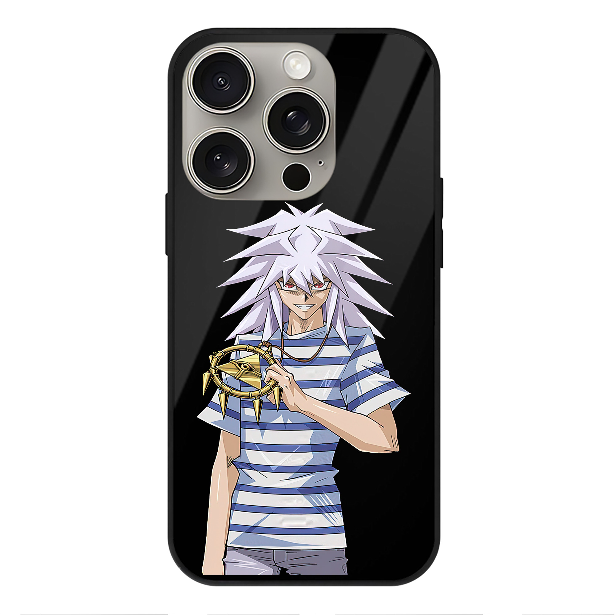 遊☆戯☆王 Yu-Gi-Oh! 【iPhone15Pro対応】スマホケース 耐衝撃＆黄変防止 背面ガラス