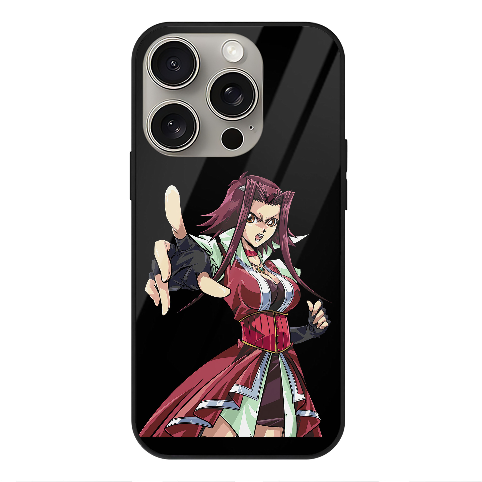 （画像用） 遊☆戯☆王 Yu-Gi-Oh! 【iPhone15Pro対応】スマホケース 耐衝撃＆黄変防止 背面ガラス