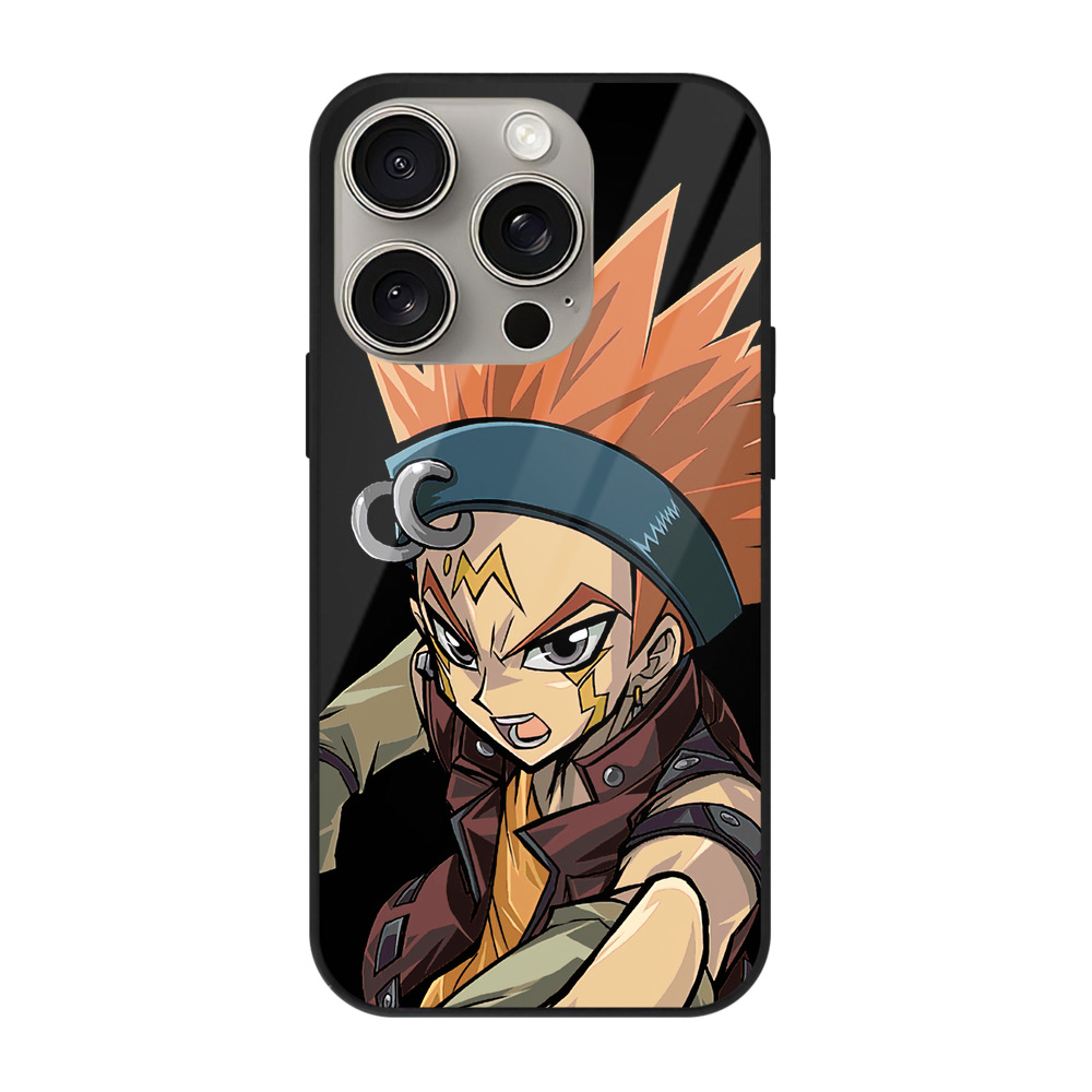 遊☆戯☆王 Yu-Gi-Oh! 【iPhone15Pro対応】スマホケース 耐衝撃＆黄変防止 背面ガラス