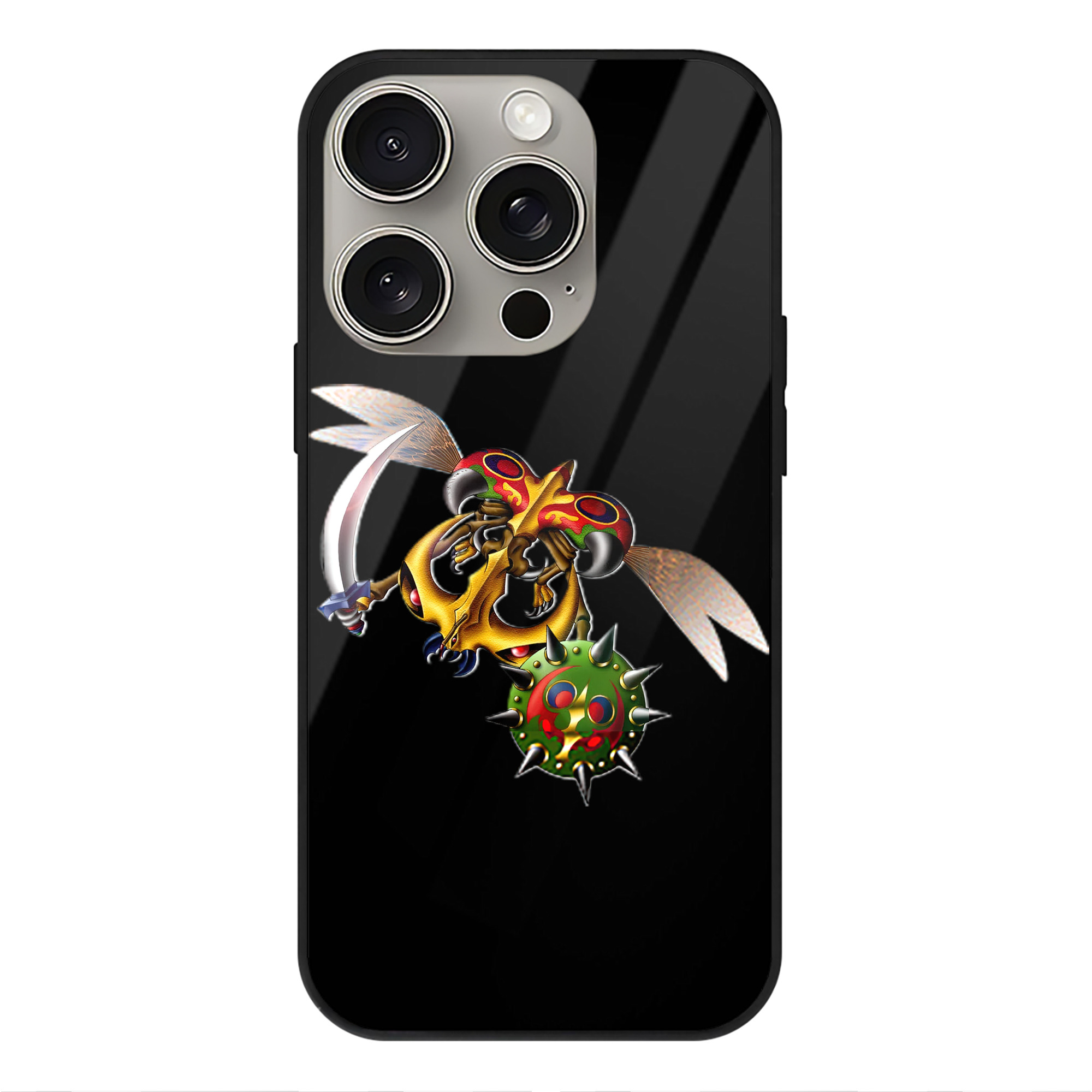 遊☆戯☆王 Yu-Gi-Oh! 【iPhone15Pro対応】スマホケース 耐衝撃＆黄変防止 背面ガラス