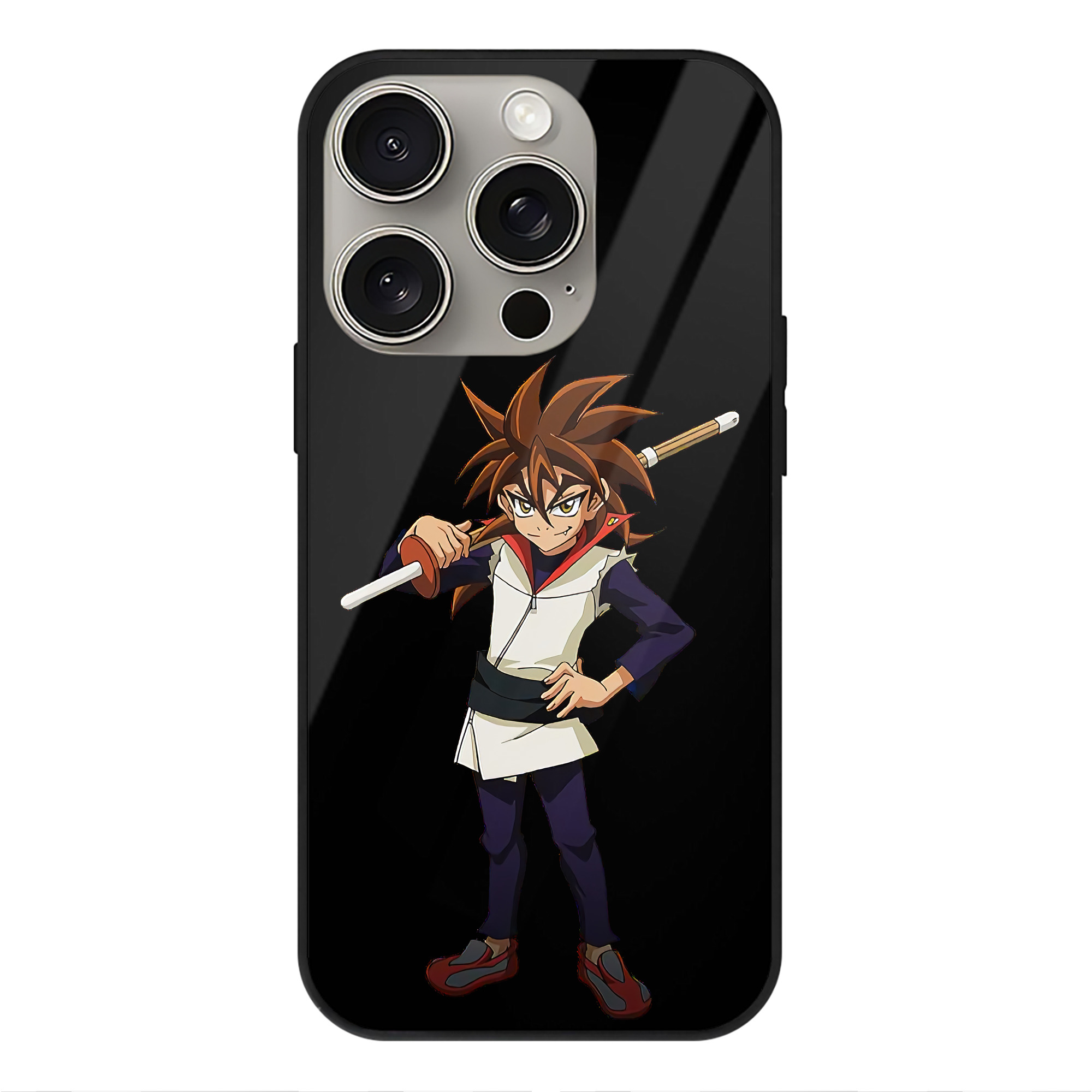 遊☆戯☆王 Yu-Gi-Oh! 【iPhone15Pro対応】スマホケース 耐衝撃＆黄変防止 背面ガラス