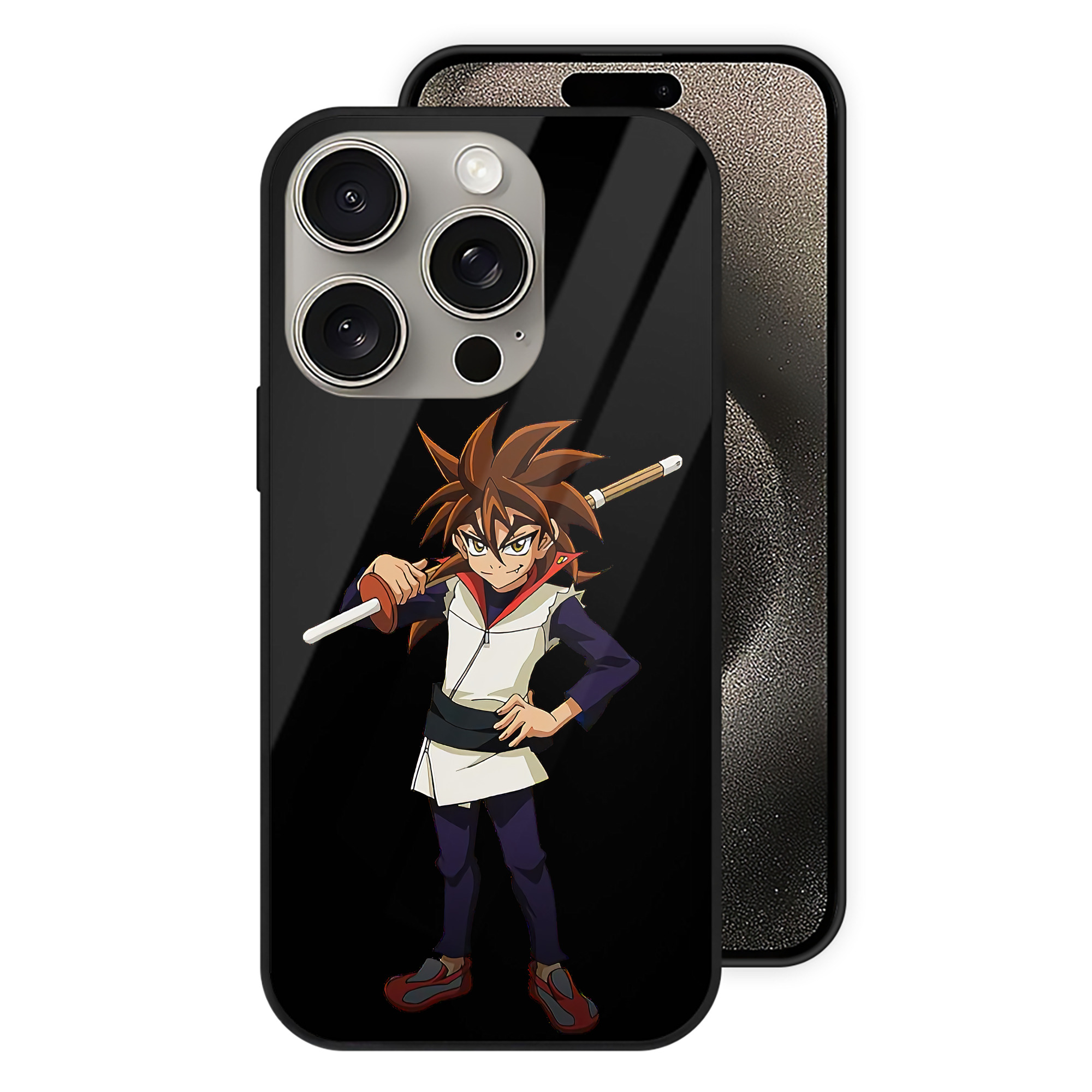 遊☆戯☆王 Yu-Gi-Oh! 【iPhone15Pro対応】スマホケース 耐衝撃＆黄変防止 背面ガラス