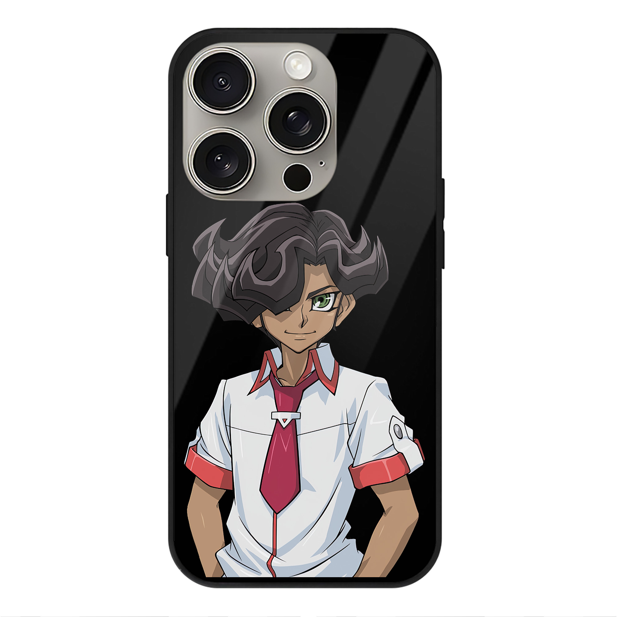 （画像用） 遊☆戯☆王 Yu-Gi-Oh! 【iPhone15Pro対応】スマホケース 耐衝撃＆黄変防止 背面ガラス