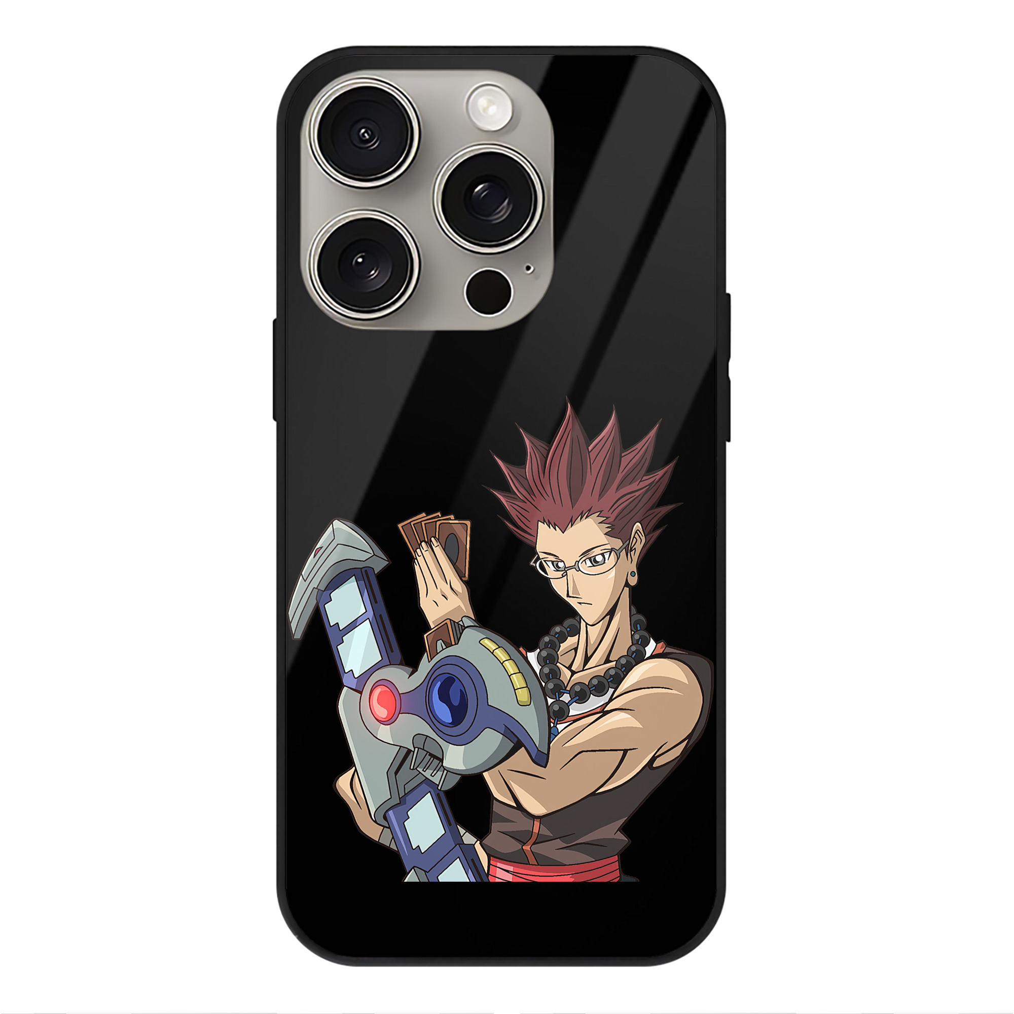 遊☆戯☆王 Yu-Gi-Oh! 【iPhone15Pro対応】スマホケース 耐衝撃＆黄変防止 背面ガラス