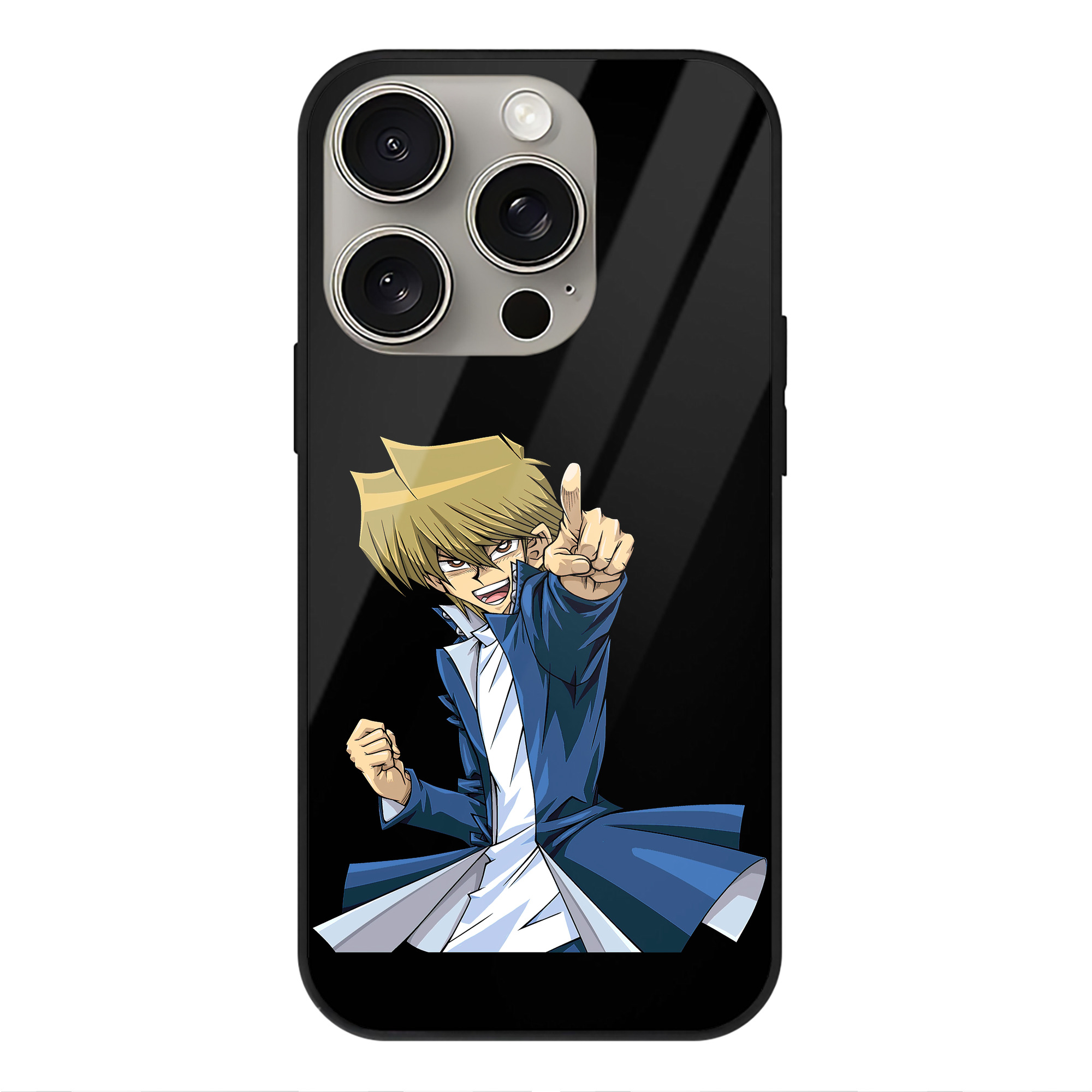 （画像用） 遊☆戯☆王 Yu-Gi-Oh! 【iPhone15Pro対応】スマホケース 耐衝撃＆黄変防止 背面ガラス