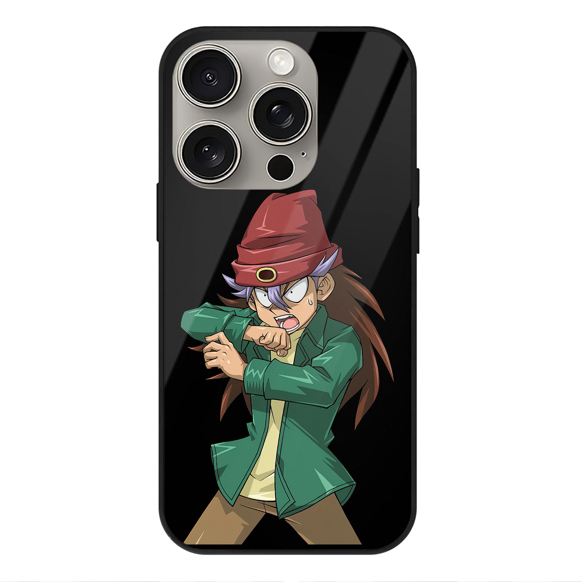 遊☆戯☆王 Yu-Gi-Oh! 【iPhone15Pro対応】スマホケース 耐衝撃＆黄変防止 背面ガラス