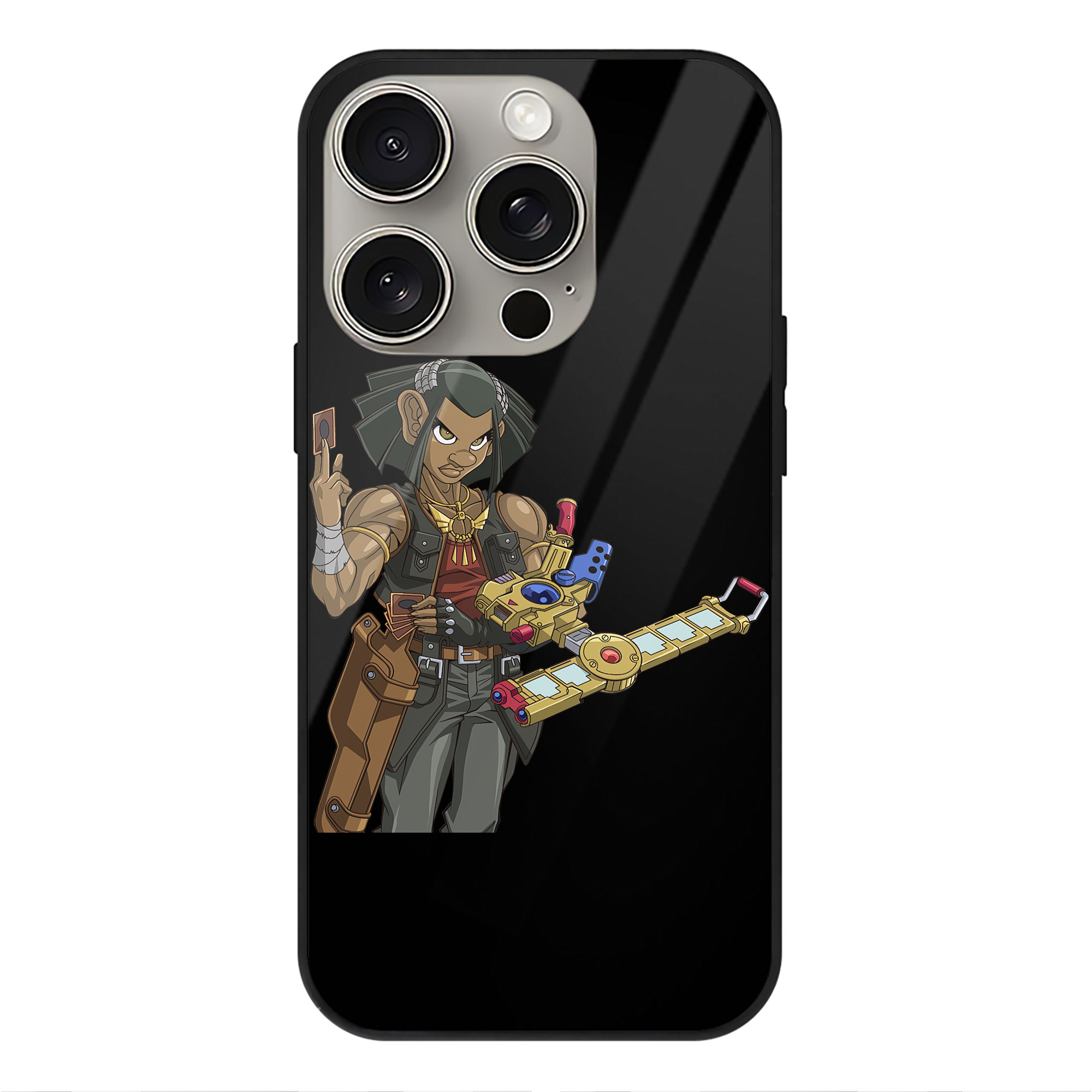 遊☆戯☆王 Yu-Gi-Oh! 【iPhone15Pro対応】スマホケース 耐衝撃＆黄変防止 背面ガラス