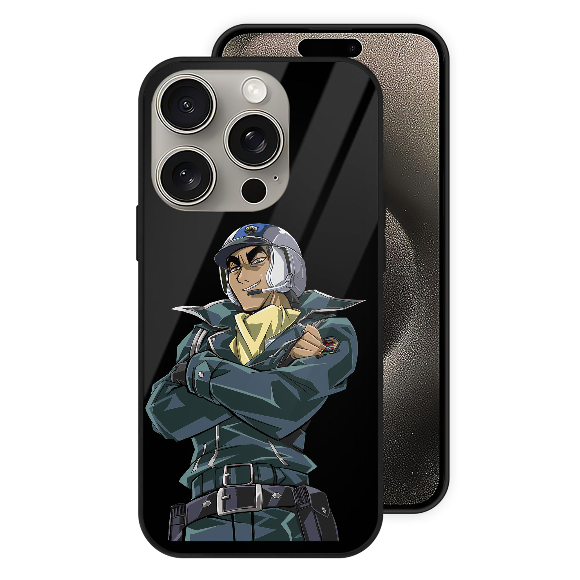 （画像用） 遊☆戯☆王 Yu-Gi-Oh! 【iPhone15Pro対応】スマホケース 耐衝撃＆黄変防止 背面ガラス