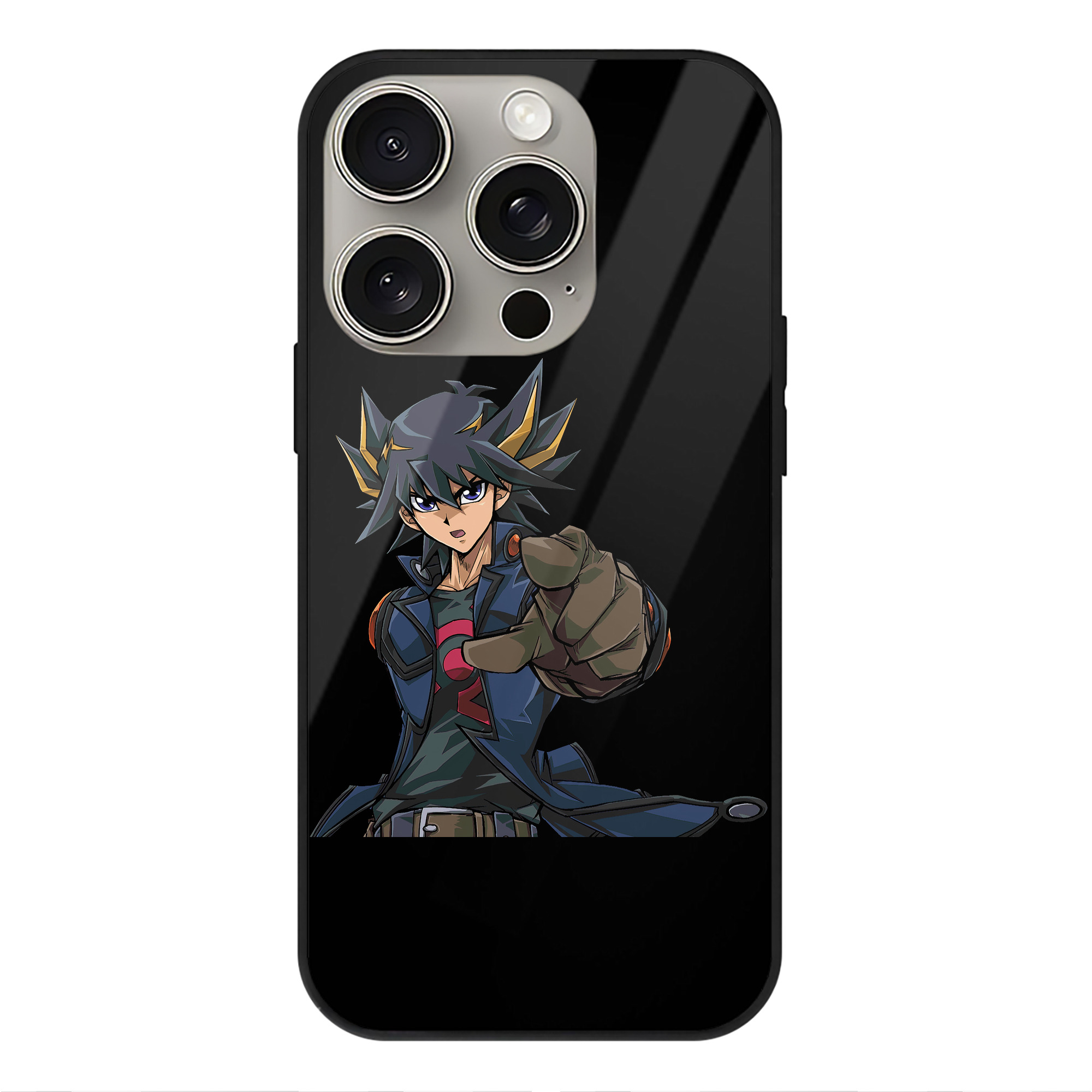 遊☆戯☆王 Yu-Gi-Oh! 【iPhone15Pro対応】スマホケース 耐衝撃＆黄変防止 背面ガラス