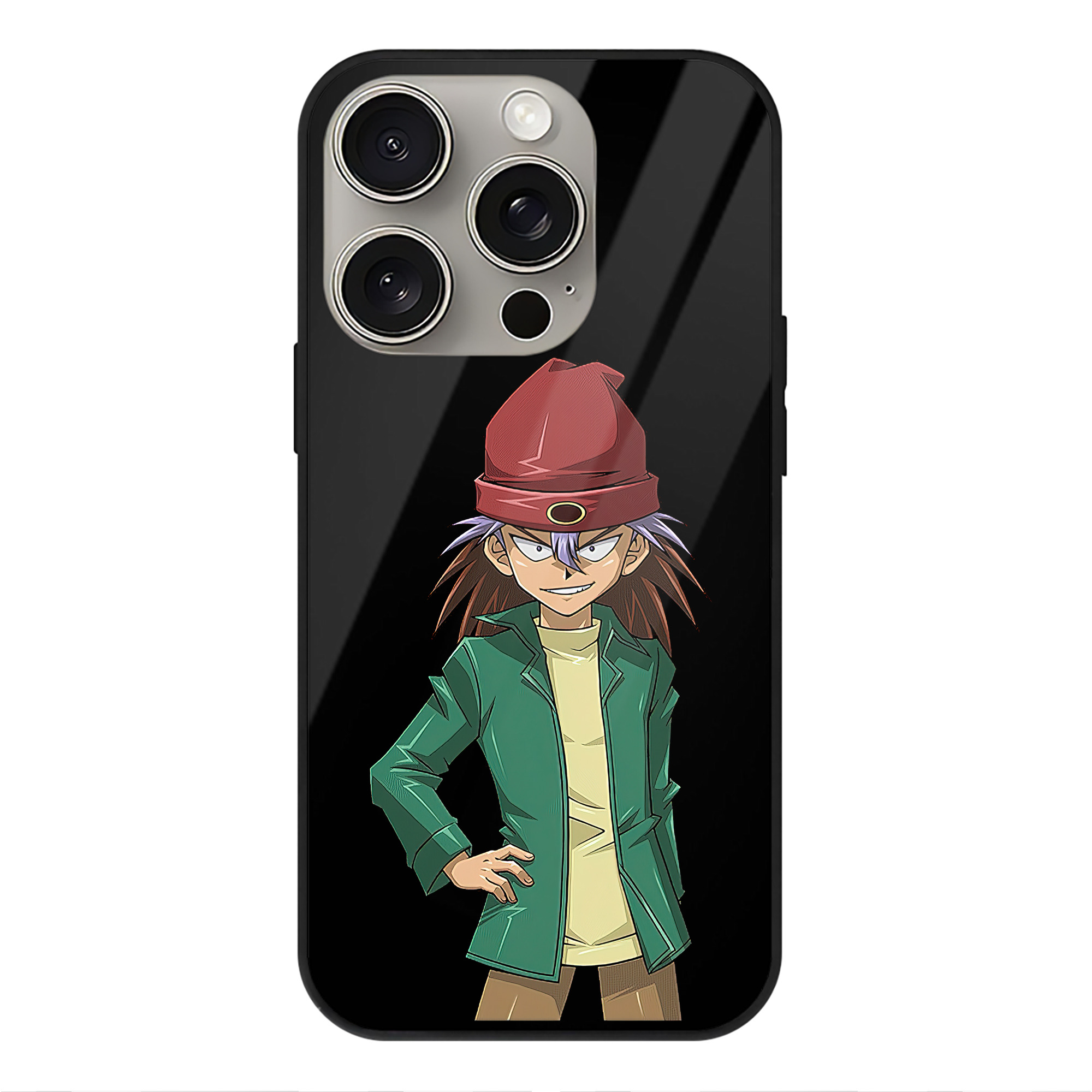（画像用） 遊☆戯☆王 Yu-Gi-Oh! 【iPhone15Pro対応】スマホケース 耐衝撃＆黄変防止 背面ガラス
