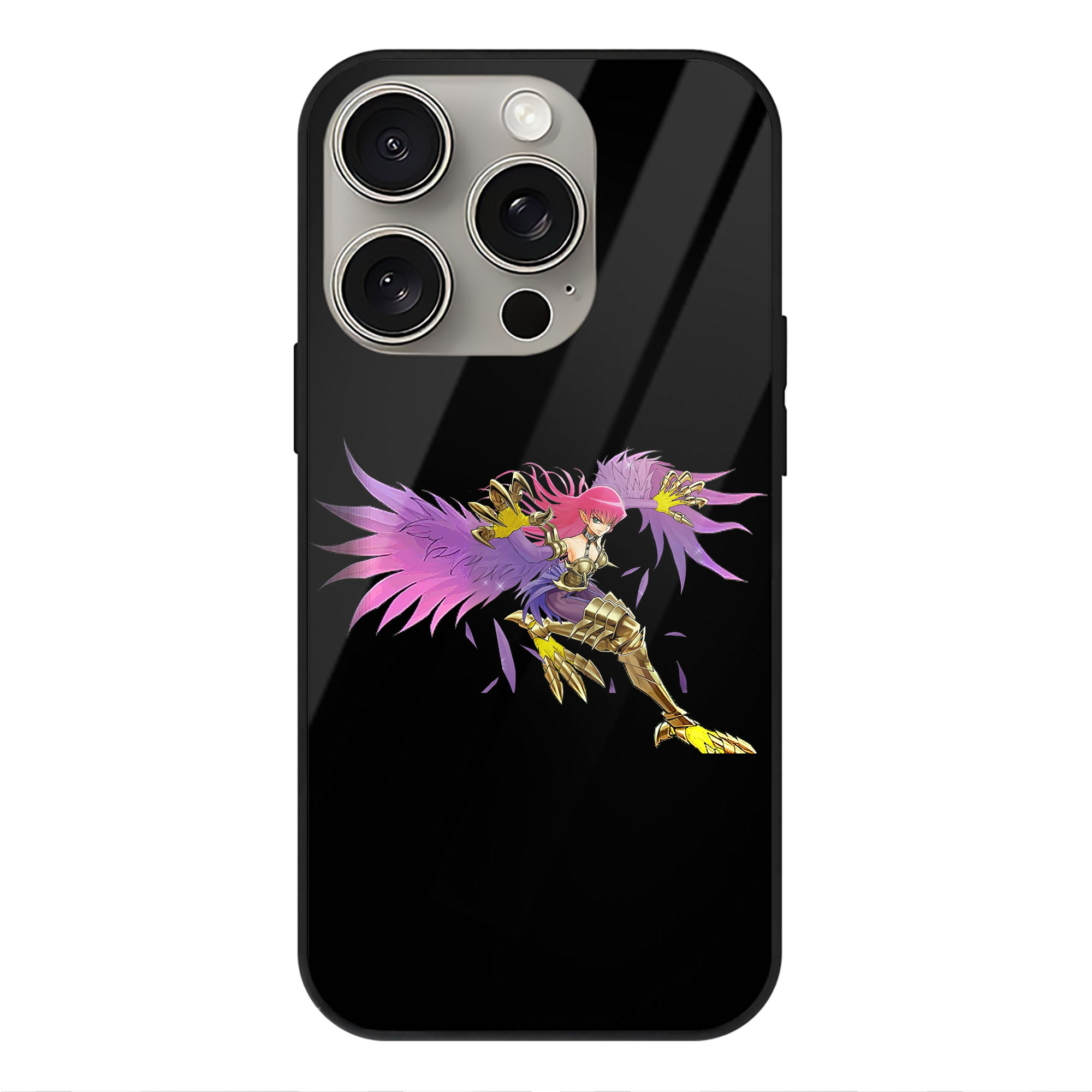 遊☆戯☆王 Yu-Gi-Oh! 【iPhone15Pro対応】スマホケース 耐衝撃＆黄変防止 背面ガラス