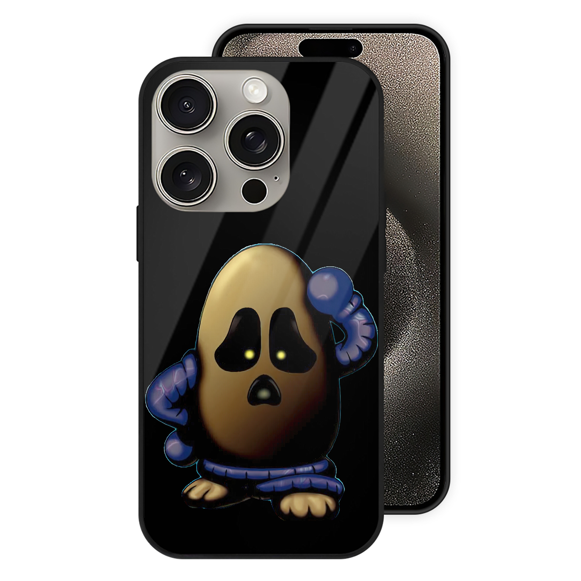 （画像用） 遊☆戯☆王 Yu-Gi-Oh! 【iPhone15Pro対応】スマホケース 耐衝撃＆黄変防止 背面ガラス