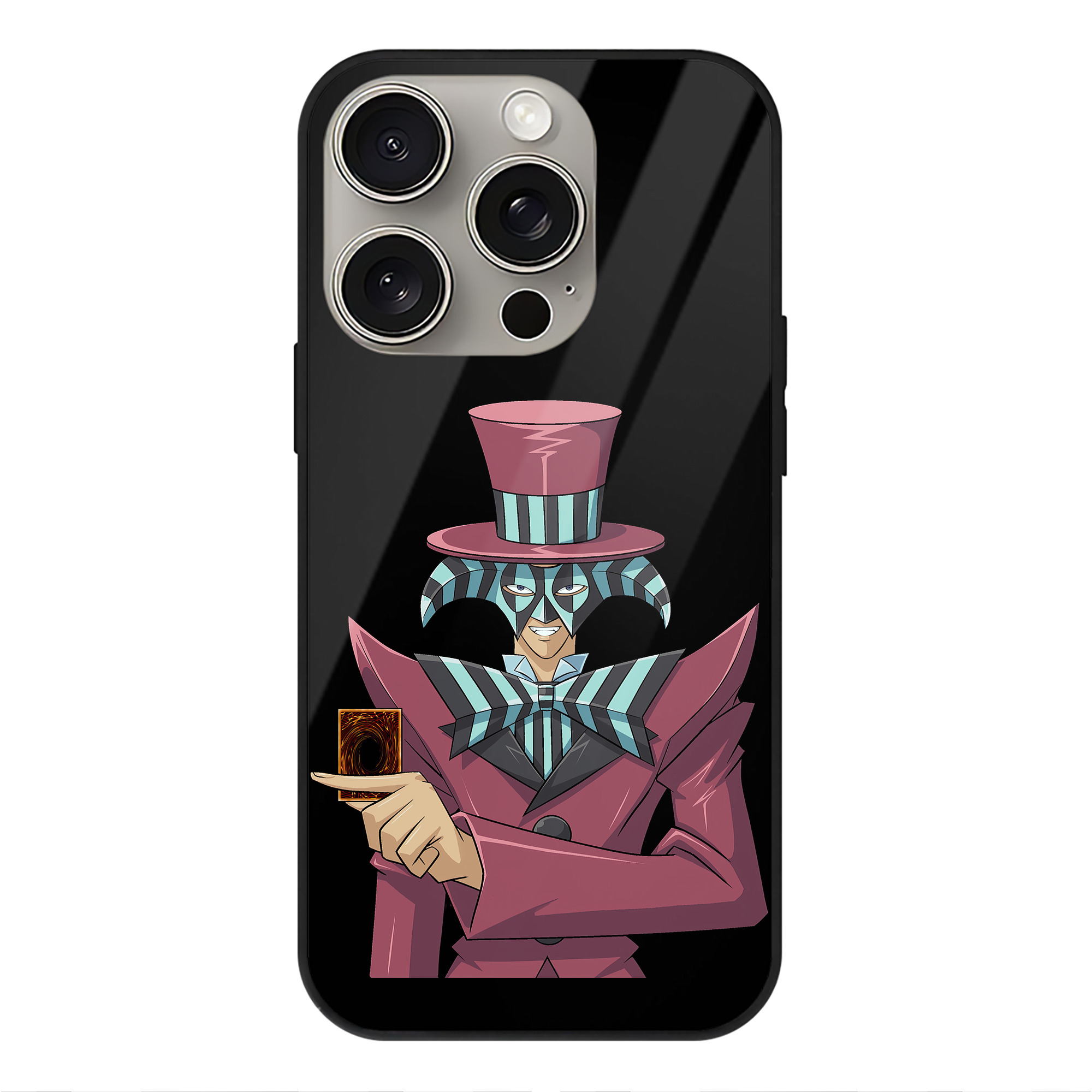 遊☆戯☆王 Yu-Gi-Oh! 【iPhone15Pro対応】スマホケース 耐衝撃＆黄変防止 背面ガラス