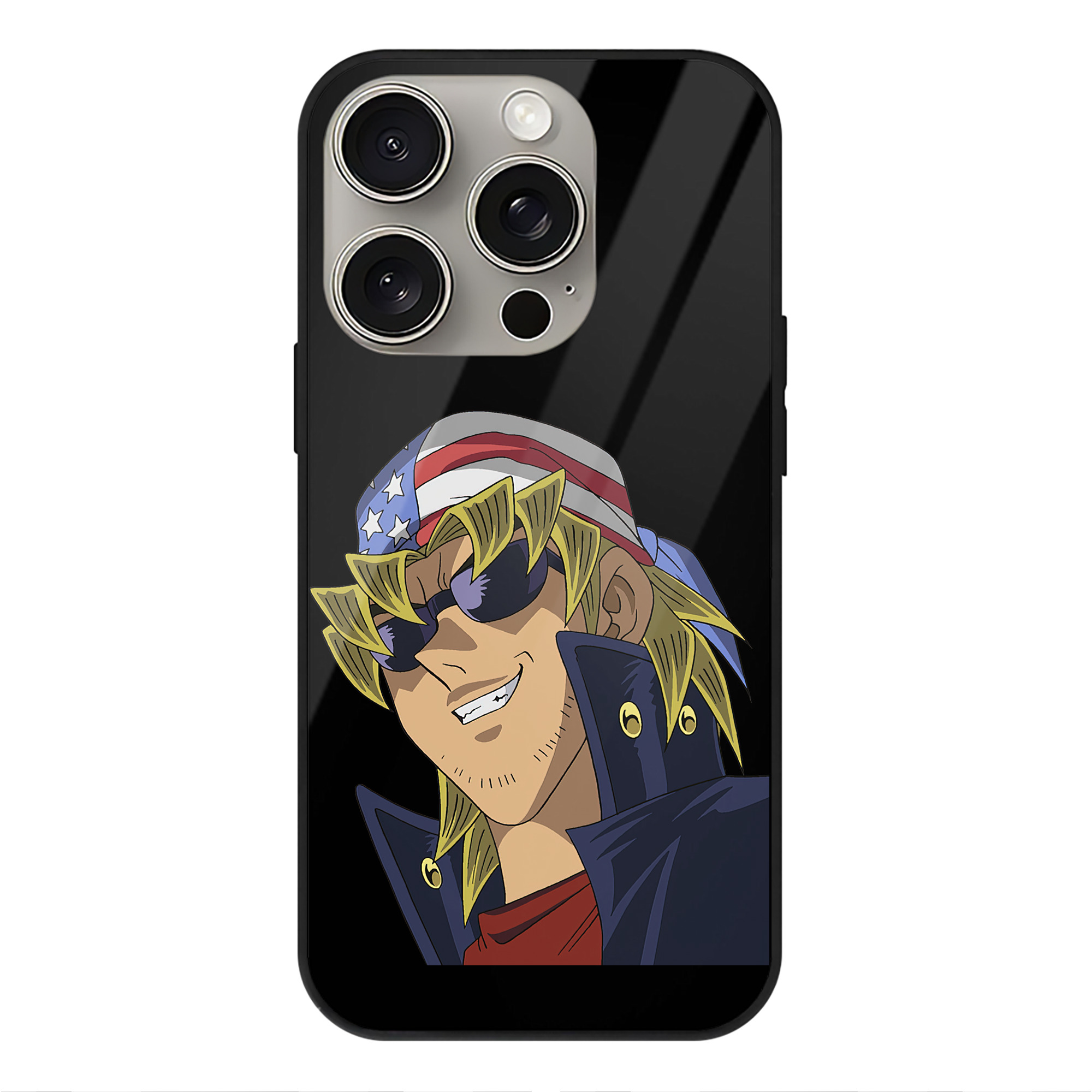 遊☆戯☆王 Yu-Gi-Oh! 【iPhone15Pro対応】スマホケース 耐衝撃＆黄変防止 背面ガラス