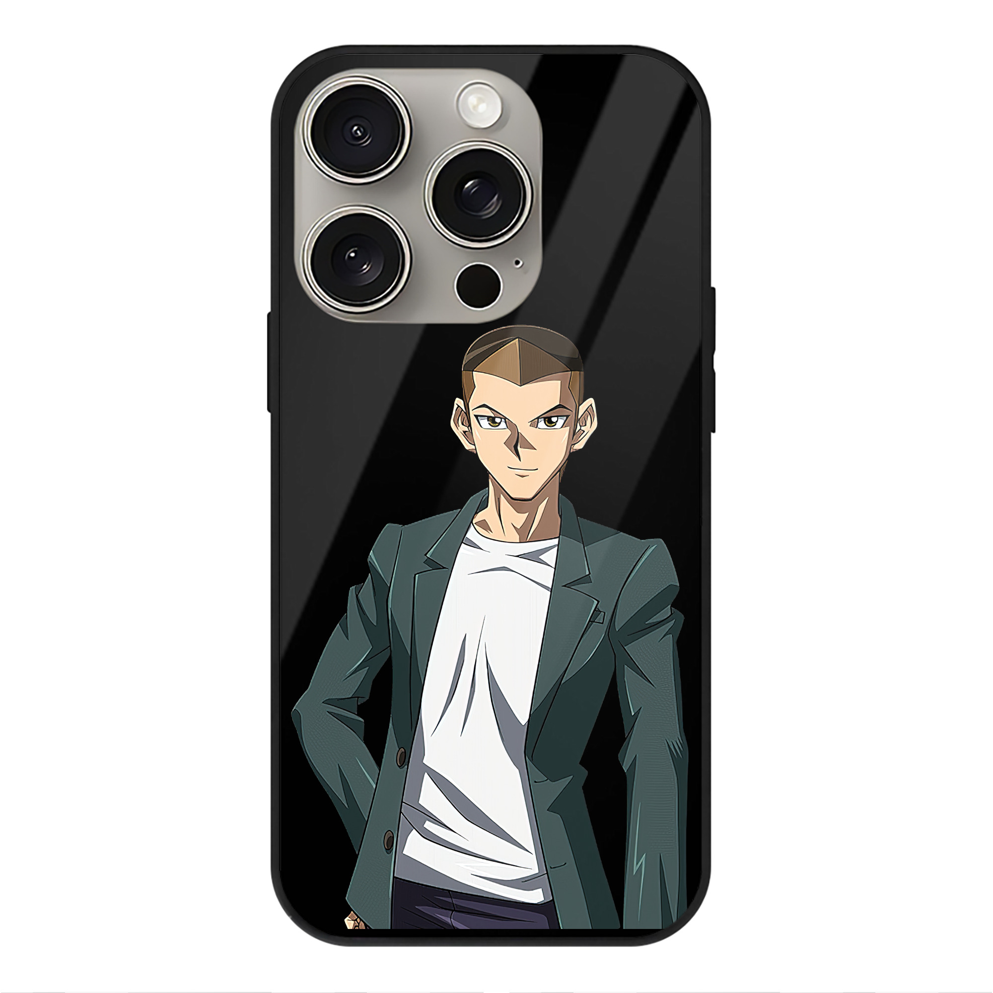 遊☆戯☆王 Yu-Gi-Oh! 【iPhone15Pro対応】スマホケース 耐衝撃＆黄変防止 背面ガラス