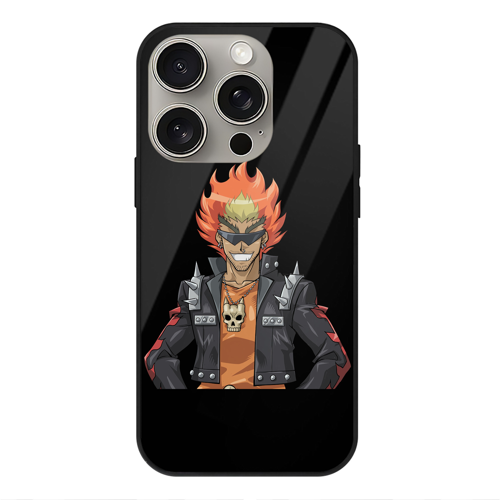 （画像用） 遊☆戯☆王 Yu-Gi-Oh! 【iPhone15Pro対応】スマホケース 耐衝撃＆黄変防止 背面ガラス