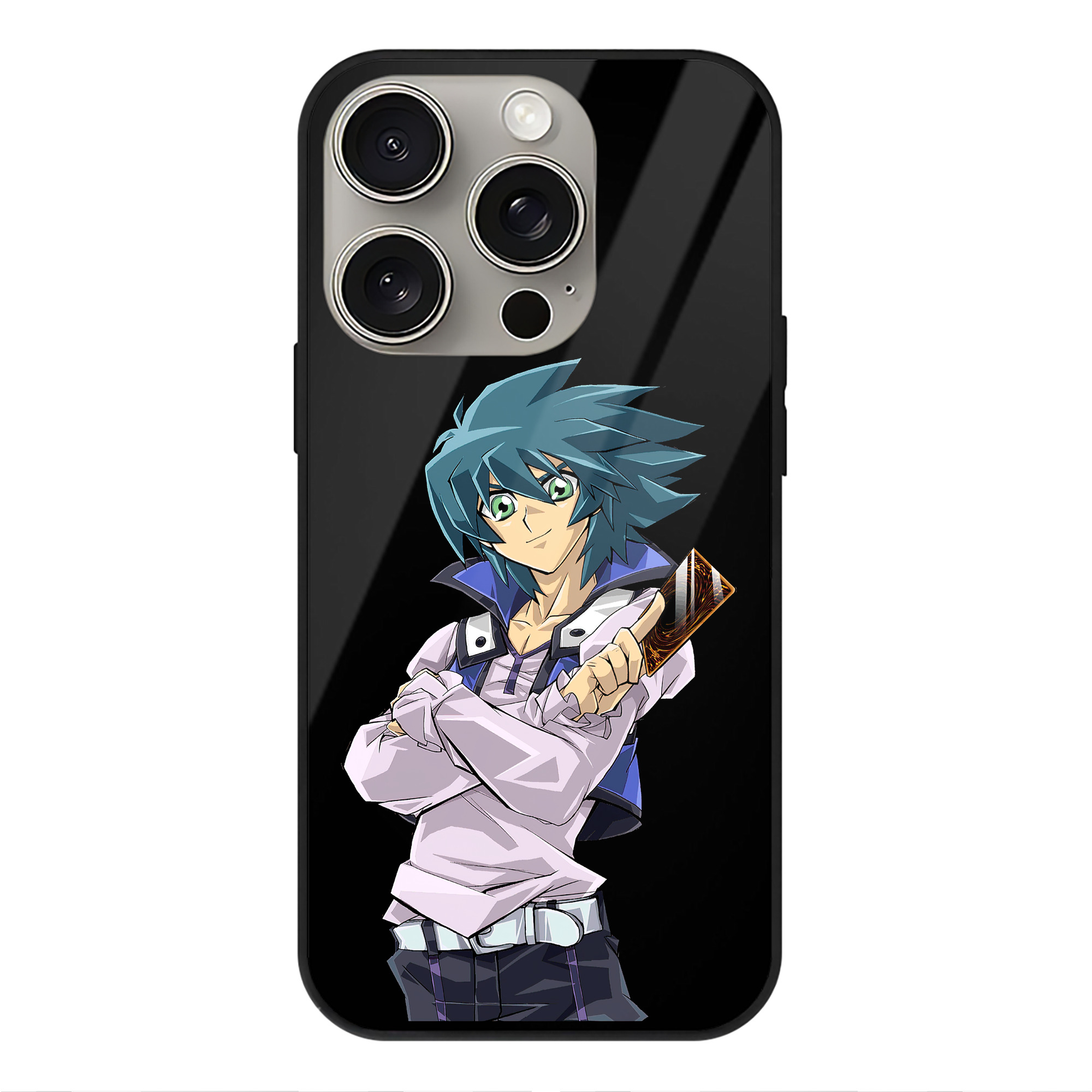 遊☆戯☆王 Yu-Gi-Oh! 【iPhone15Pro対応】スマホケース 耐衝撃＆黄変防止 背面ガラス